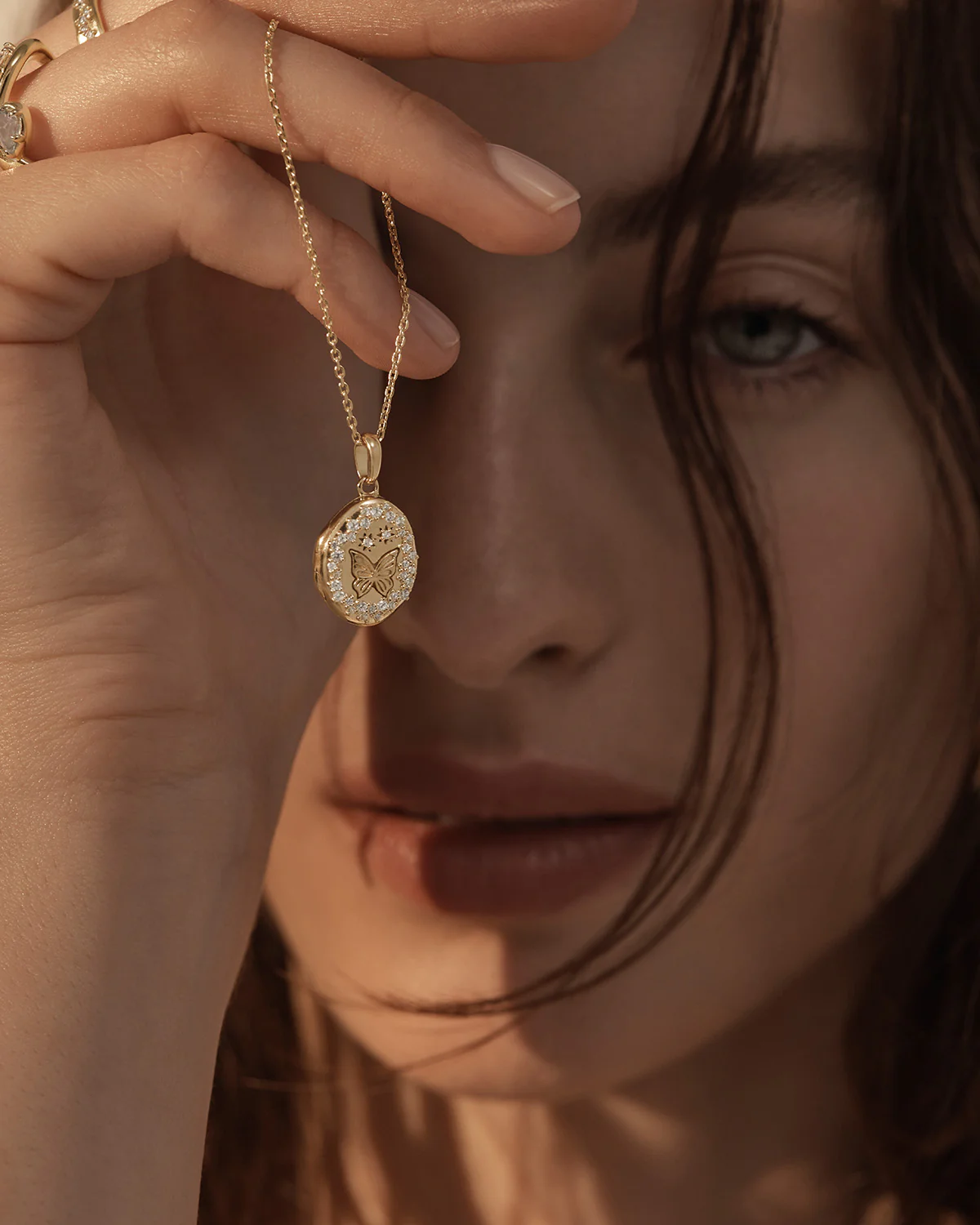 18k Gold Vermeil With Freedom I Become Locket Pendant - Image 8