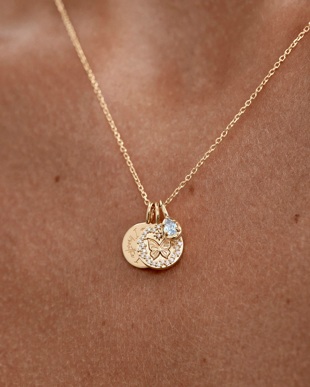 18k Gold Vermeil With Freedom I Become Necklace - Image 2