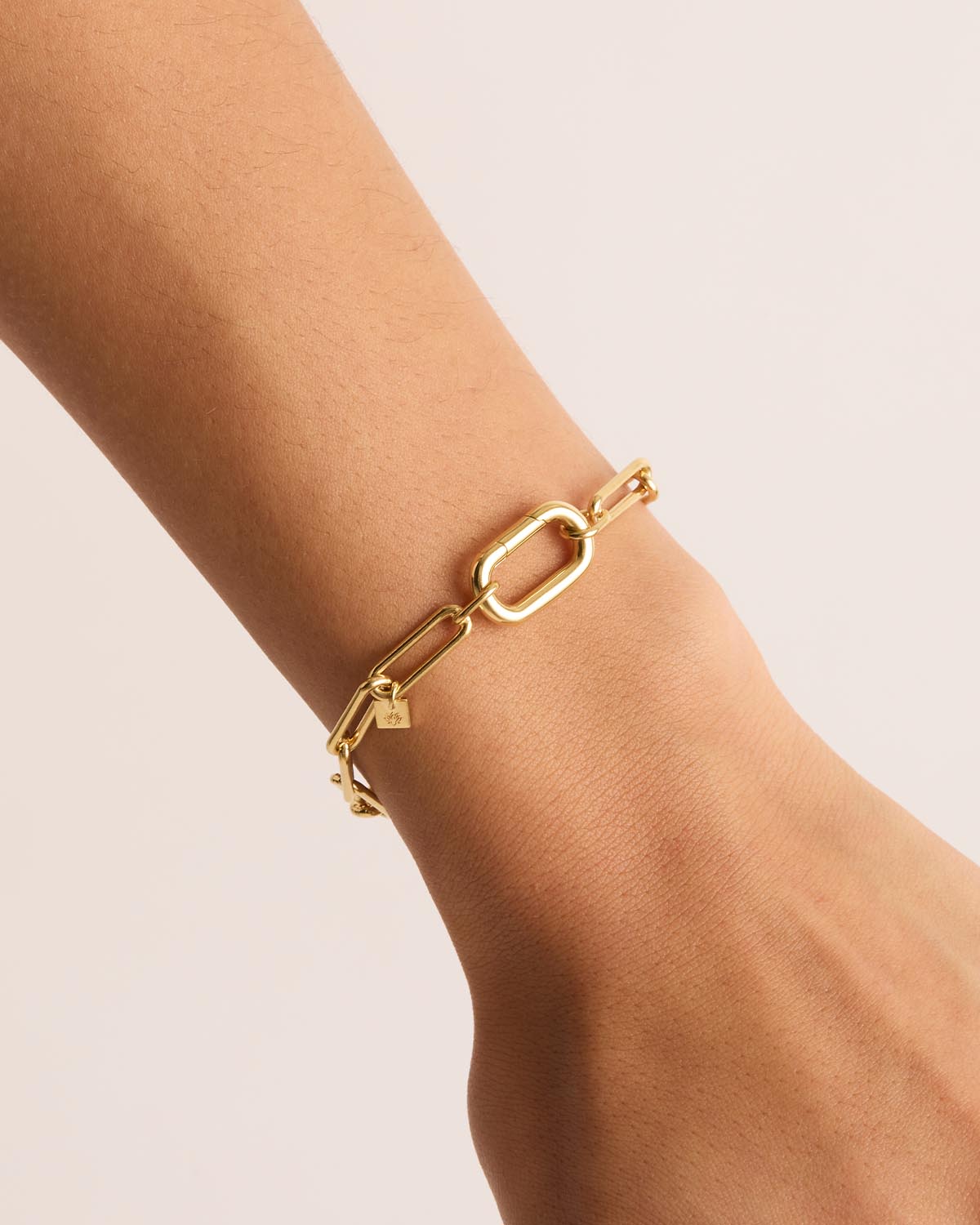 18k Gold Vermeil With Love Annex Link Bracelet - Image 4