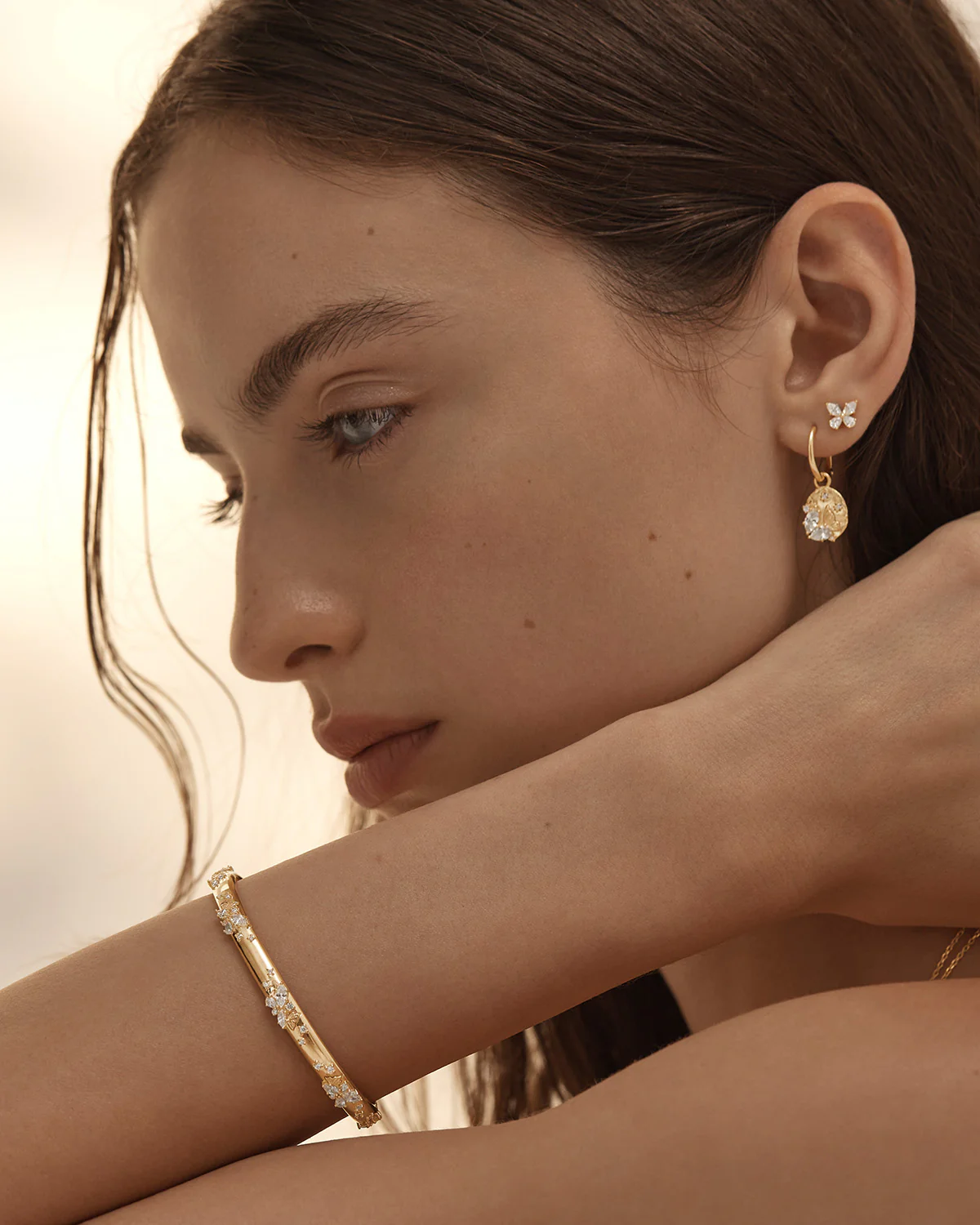 18k Gold Vermeil With Wings I Fly Cuff - Image 4