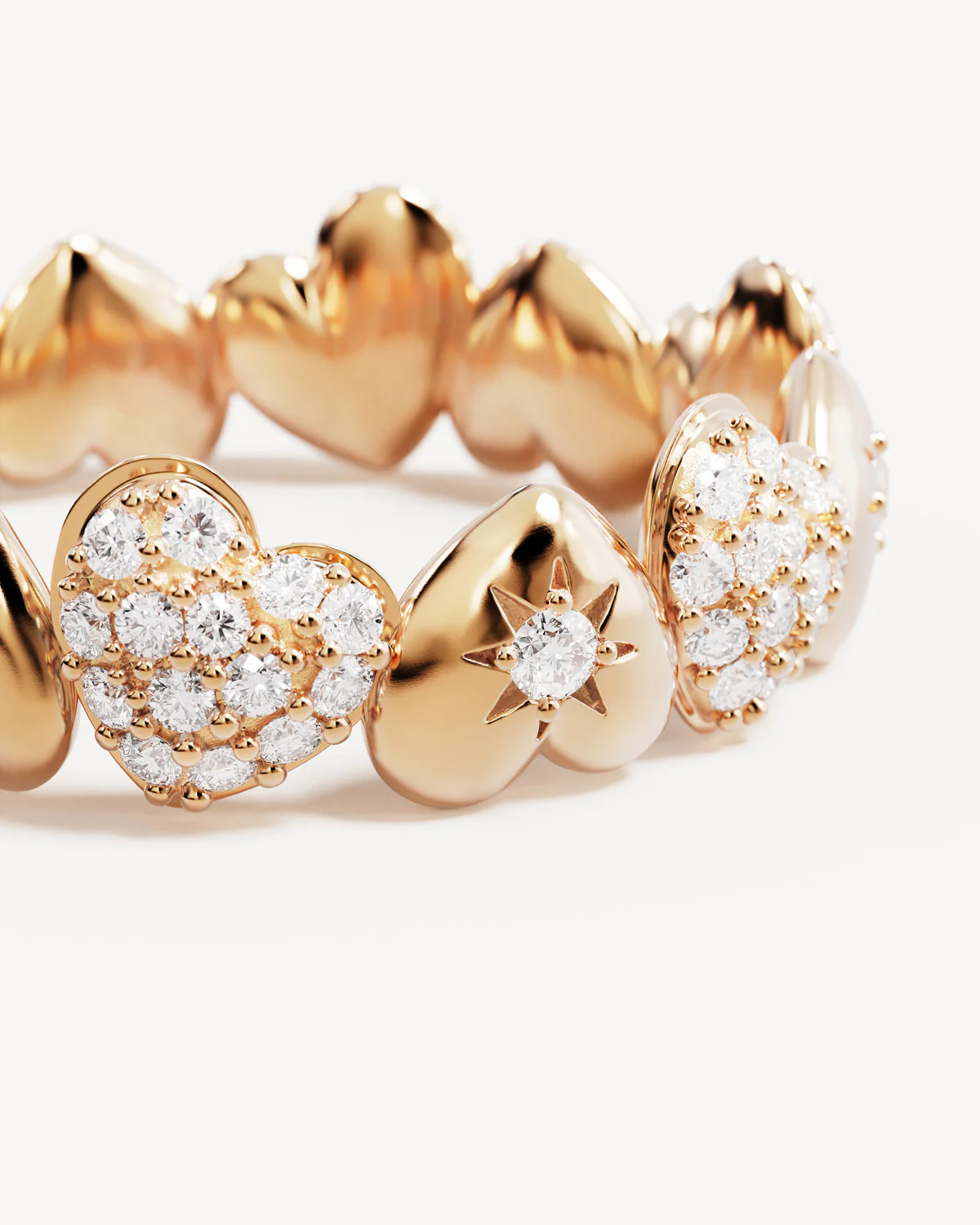 18k Gold Vermeil You Have My Heart Band Ring - Image 3