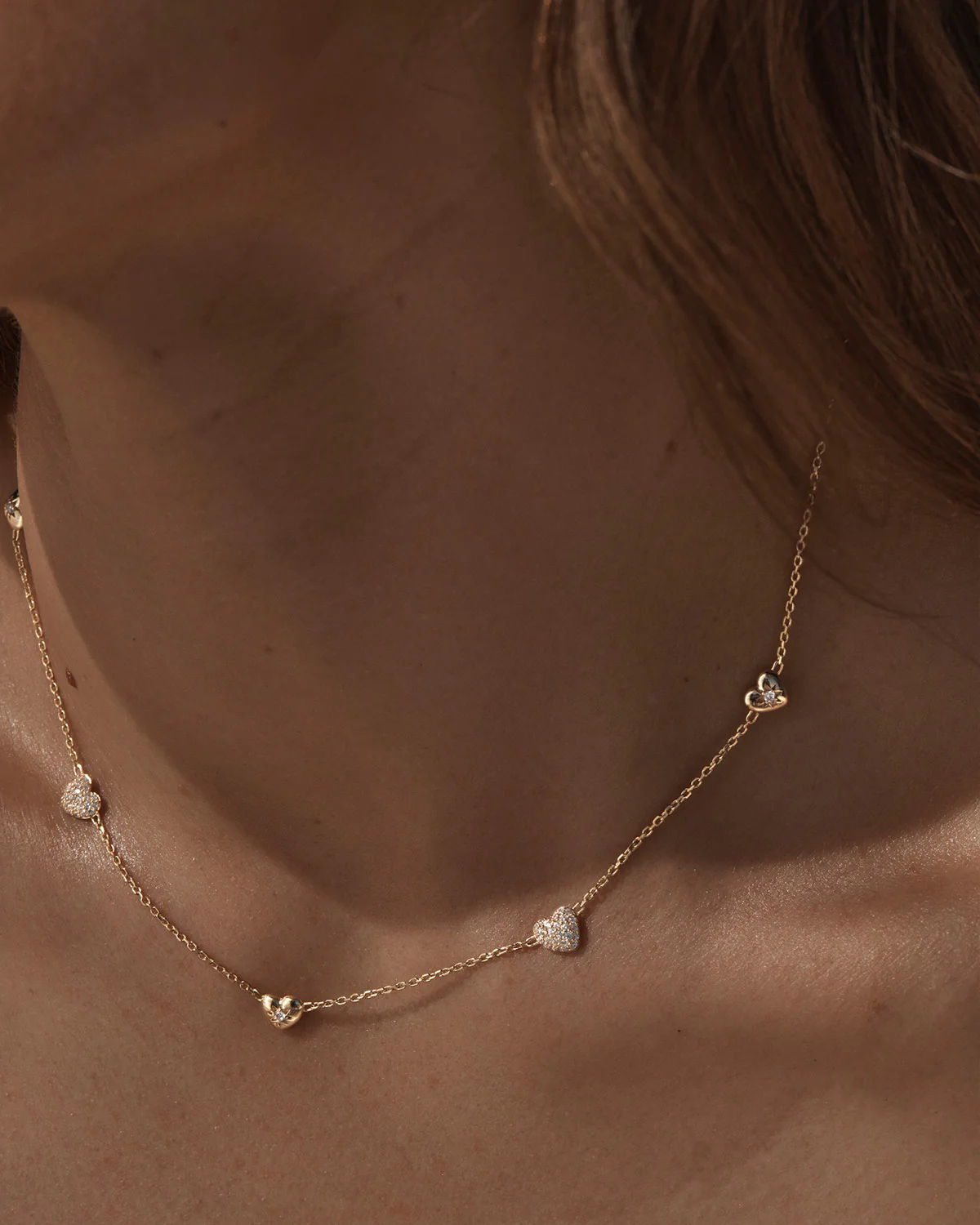 18k Gold Vermeil You Have My Heart Charm Choker - Image 2