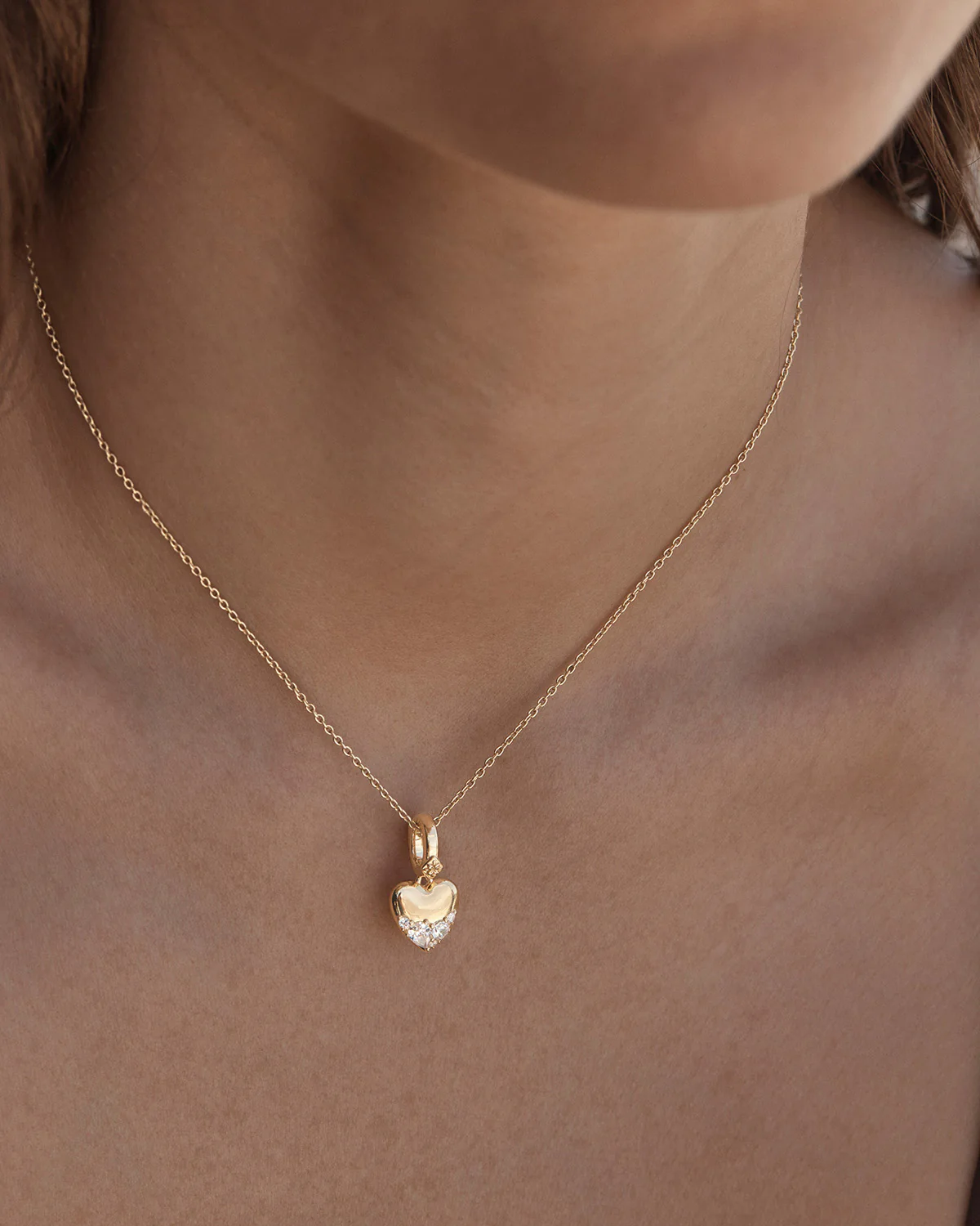 18k Gold Vermeil You Have My Heart Pendant - Image 3