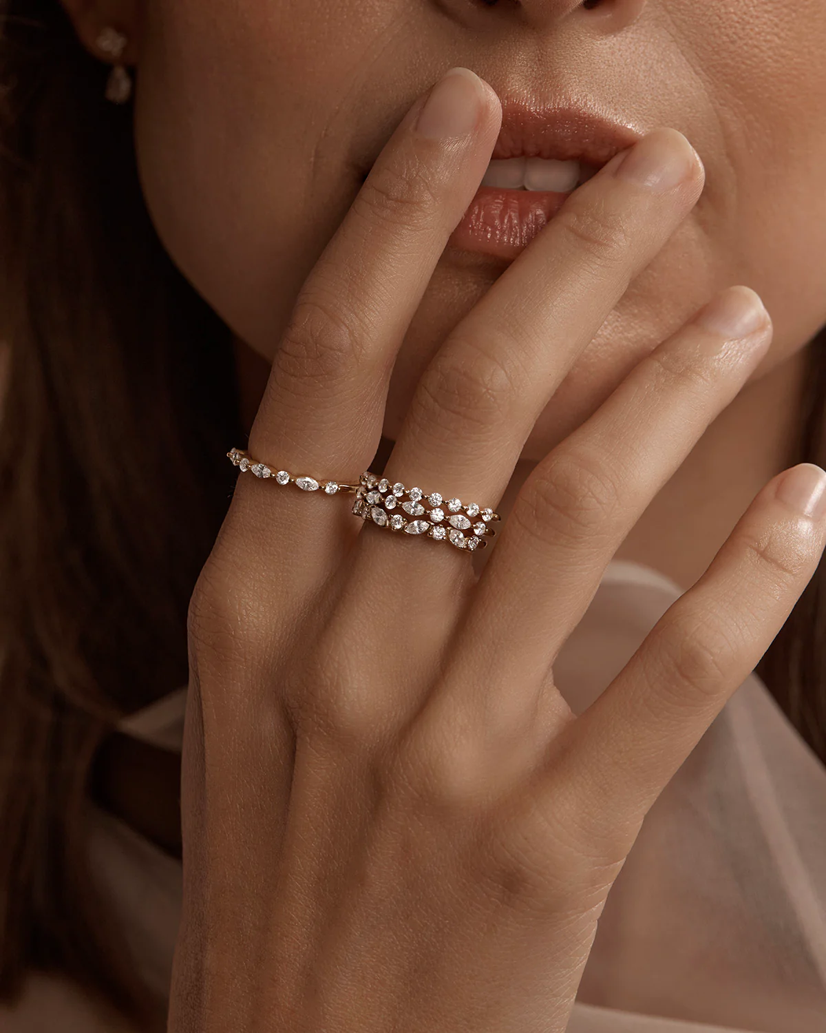 18k Solid Gold Droplets 0.35ct Lab-Grown Diamond Ring - Image 6