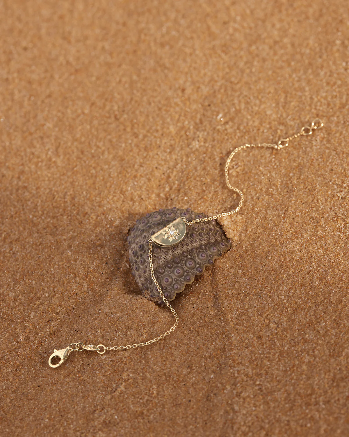 9k Solid Gold Lotus Bracelet - Image 2
