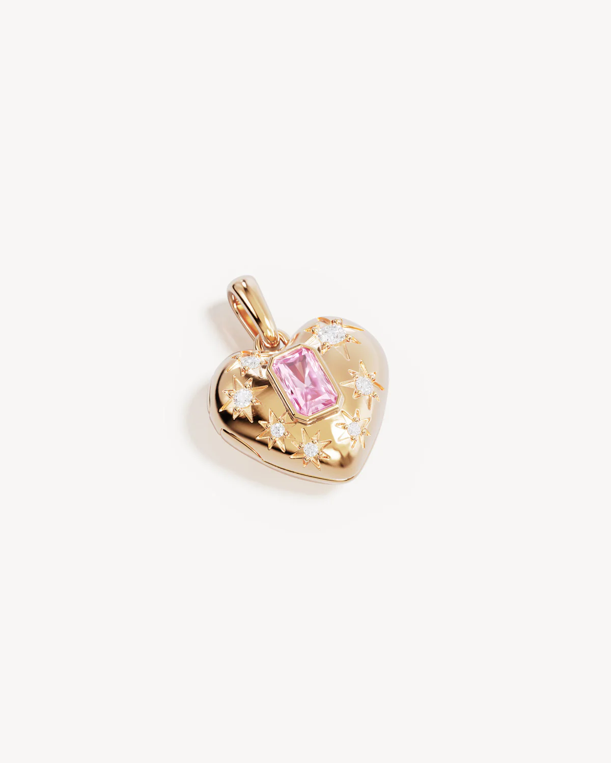 9k Solid Gold Deeply Loved Sapphire Locket Pendant