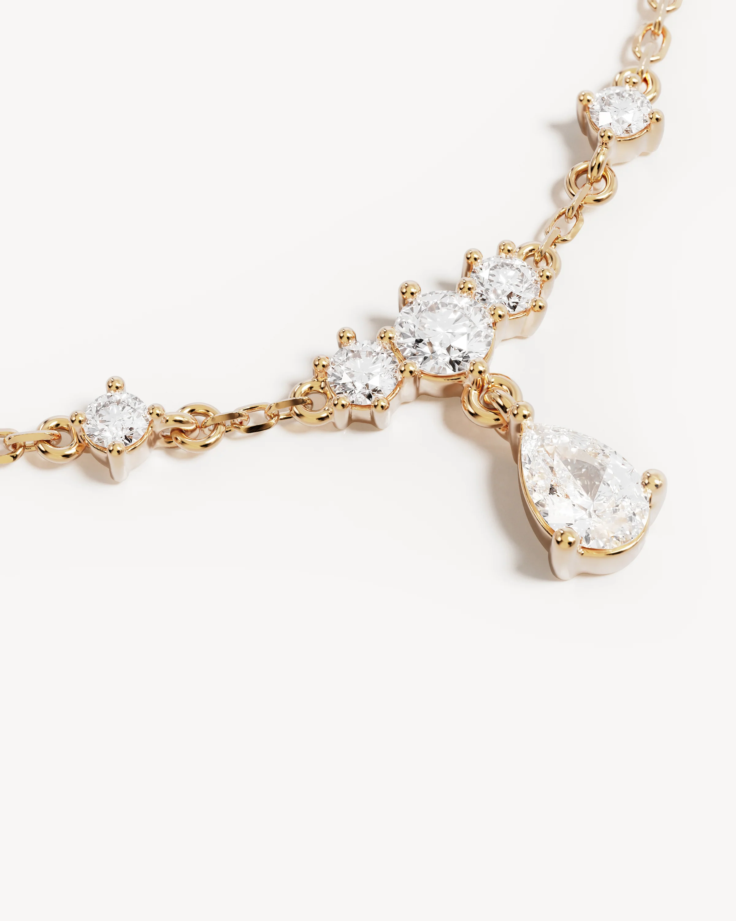 9k Solid Gold Silent Bloom 0.4ct Lab-Grown Diamond Necklace - Image 3