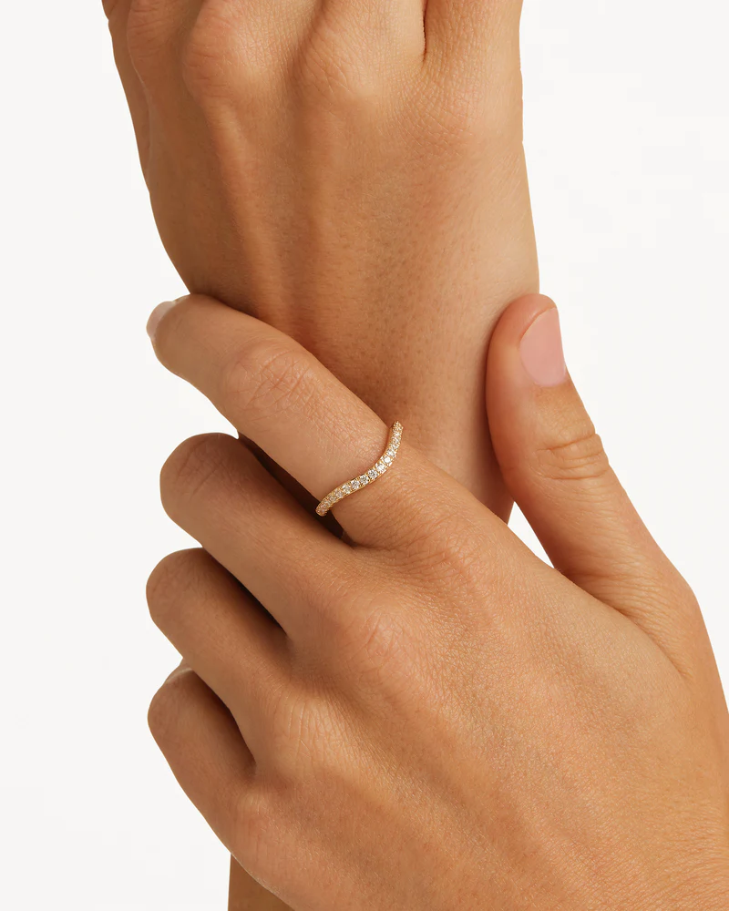 9k Solid Gold Sunkissed 0.2ct Lab-Grown Diamond Ring - Image 2