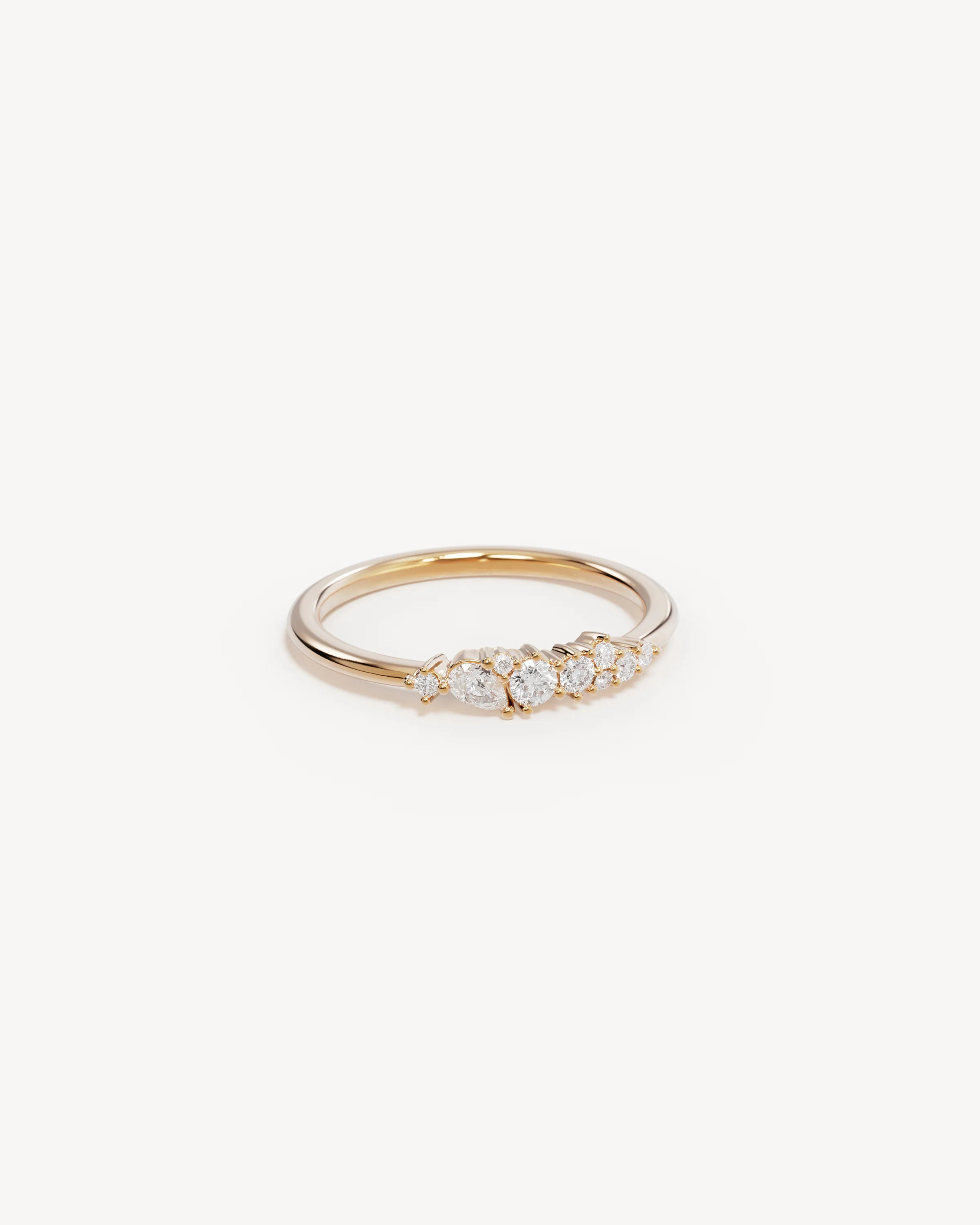 9k Solid Gold Sunkissed Stillness 0.25ct Lab-Grown Diamond Ring