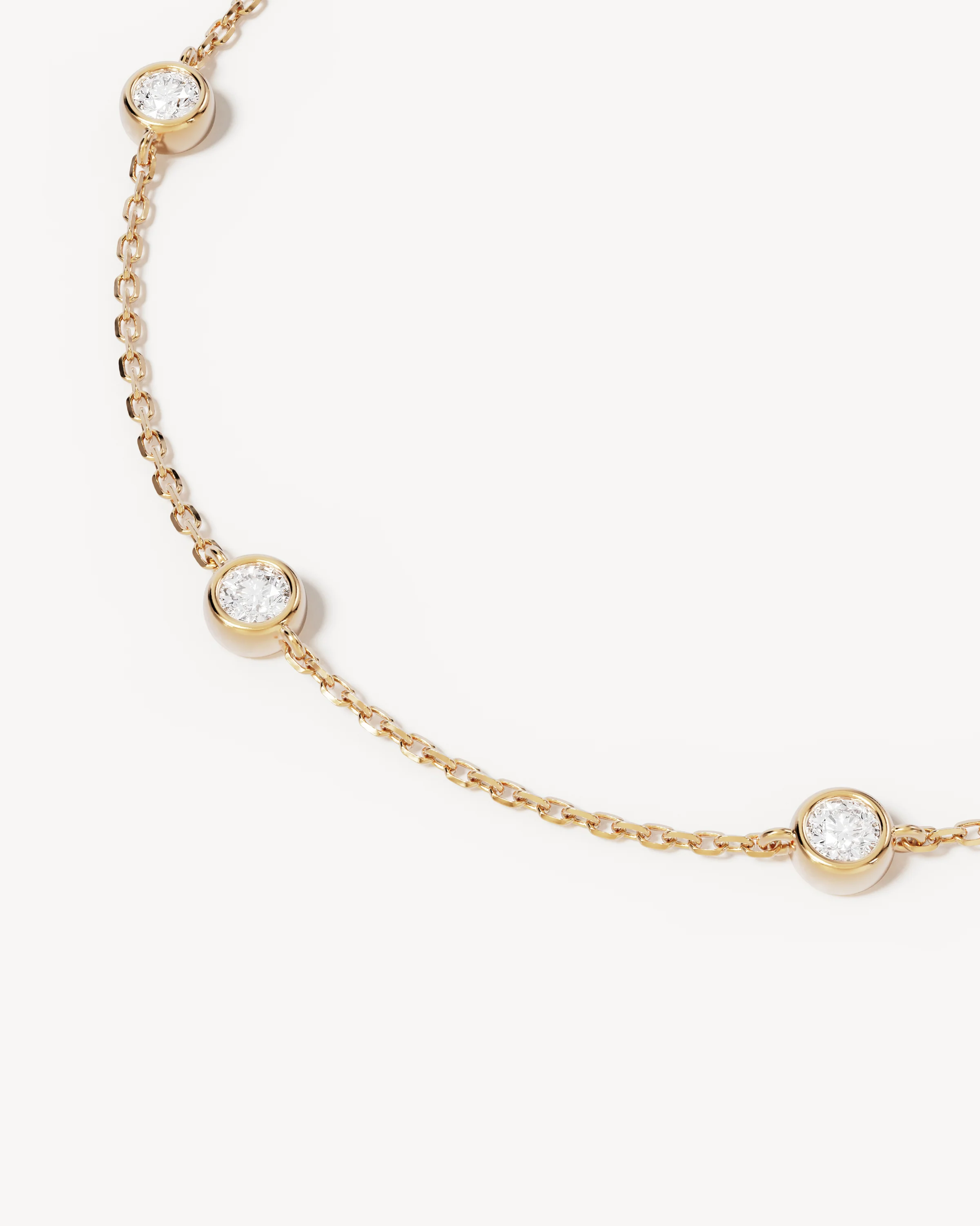 9k Solid Gold Sunlit Path 0.5ct Lab-Grown Diamond Bracelet - Image 3