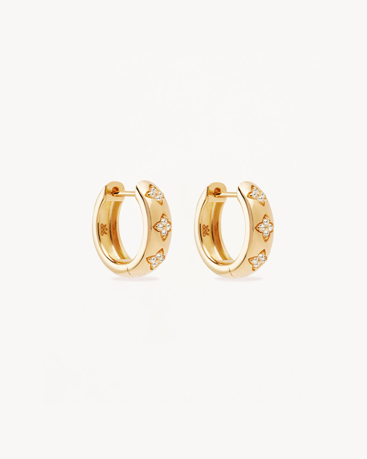 18k Gold Vermeil Bloom With You Lotus Hoops