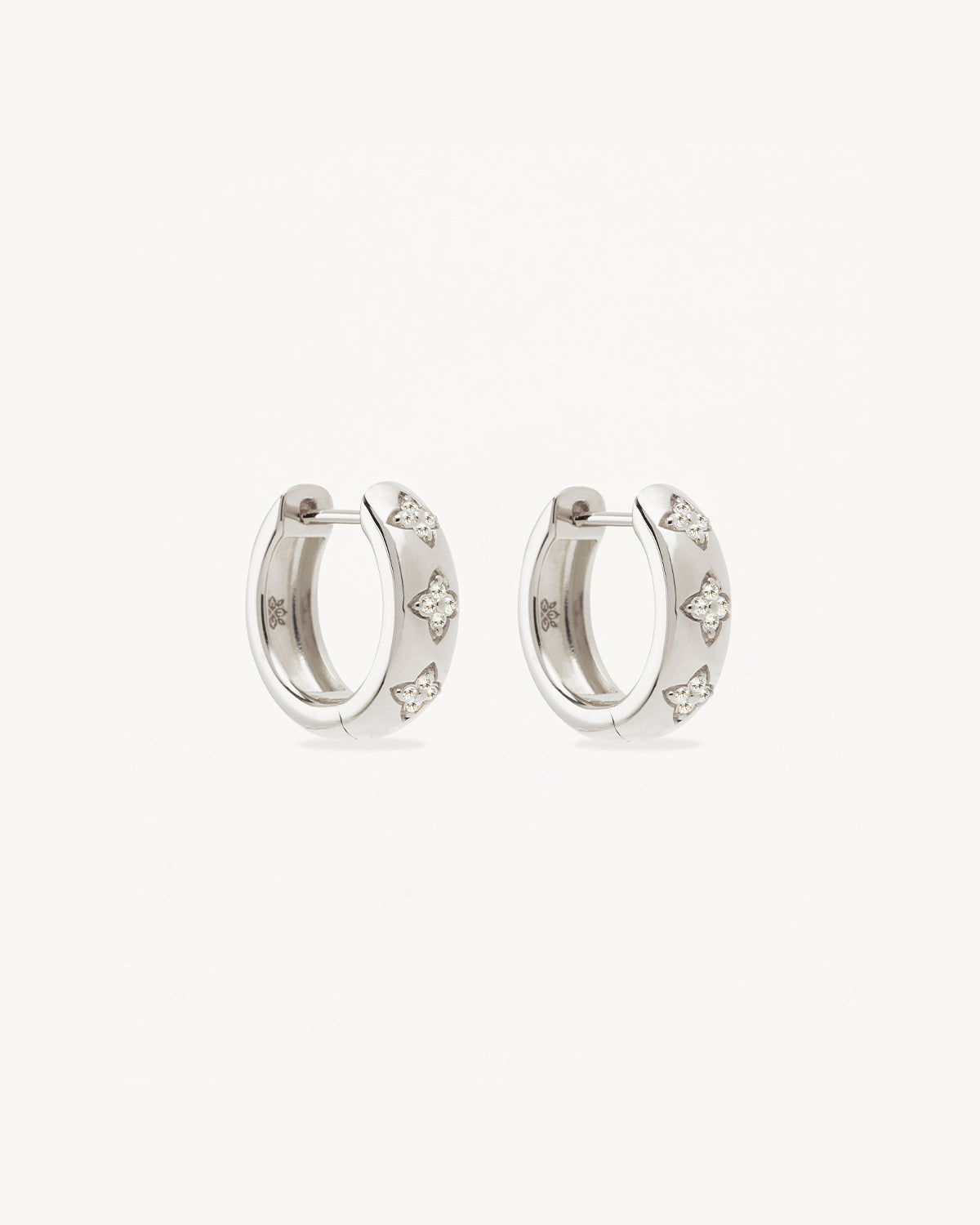Sterling Silver Bloom With You Lotus Hoops