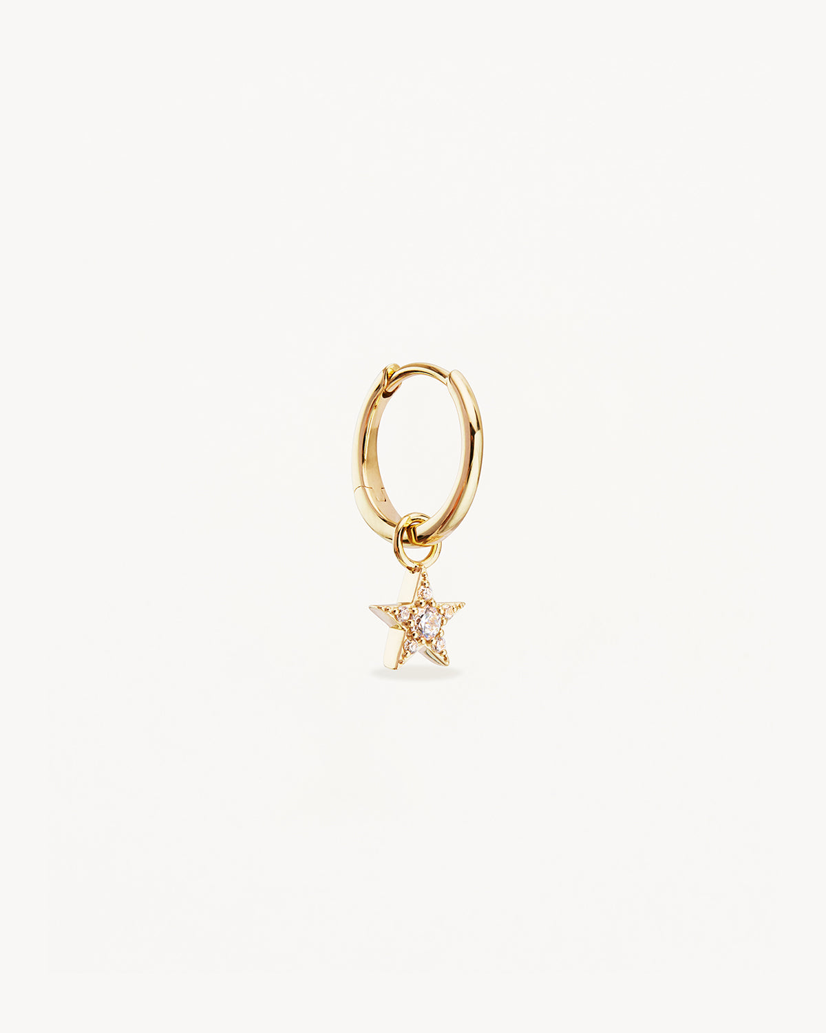 9k Solid Gold Estelle Lab-Grown Diamond Hoop