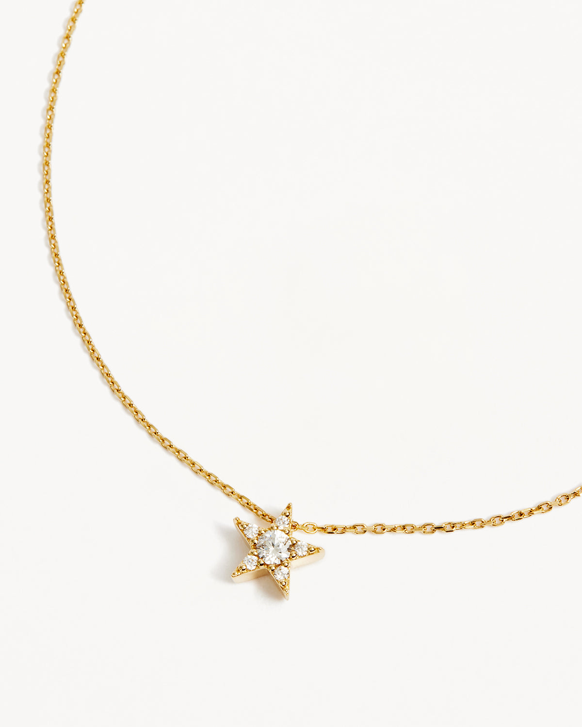 9k Solid Gold Estelle Lab-Grown Diamond Necklace - Image 3