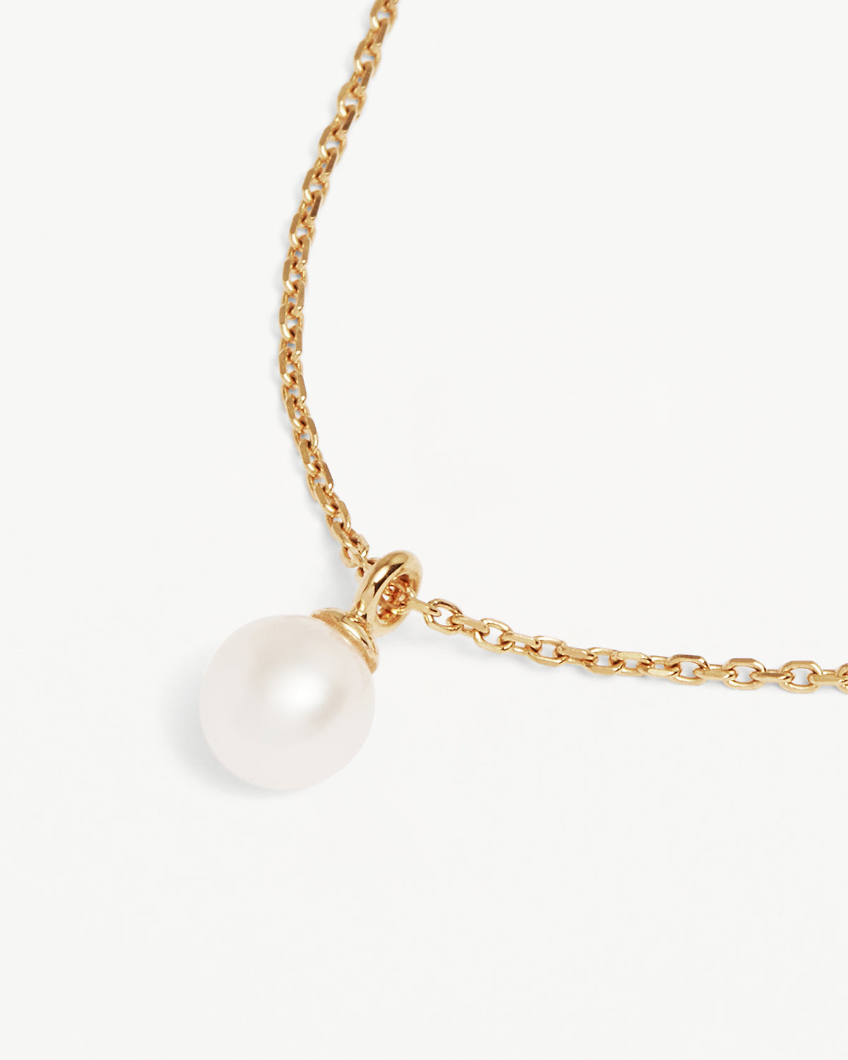 18k Gold Vermeil Floating On Air Pearl Necklace - Image 3
