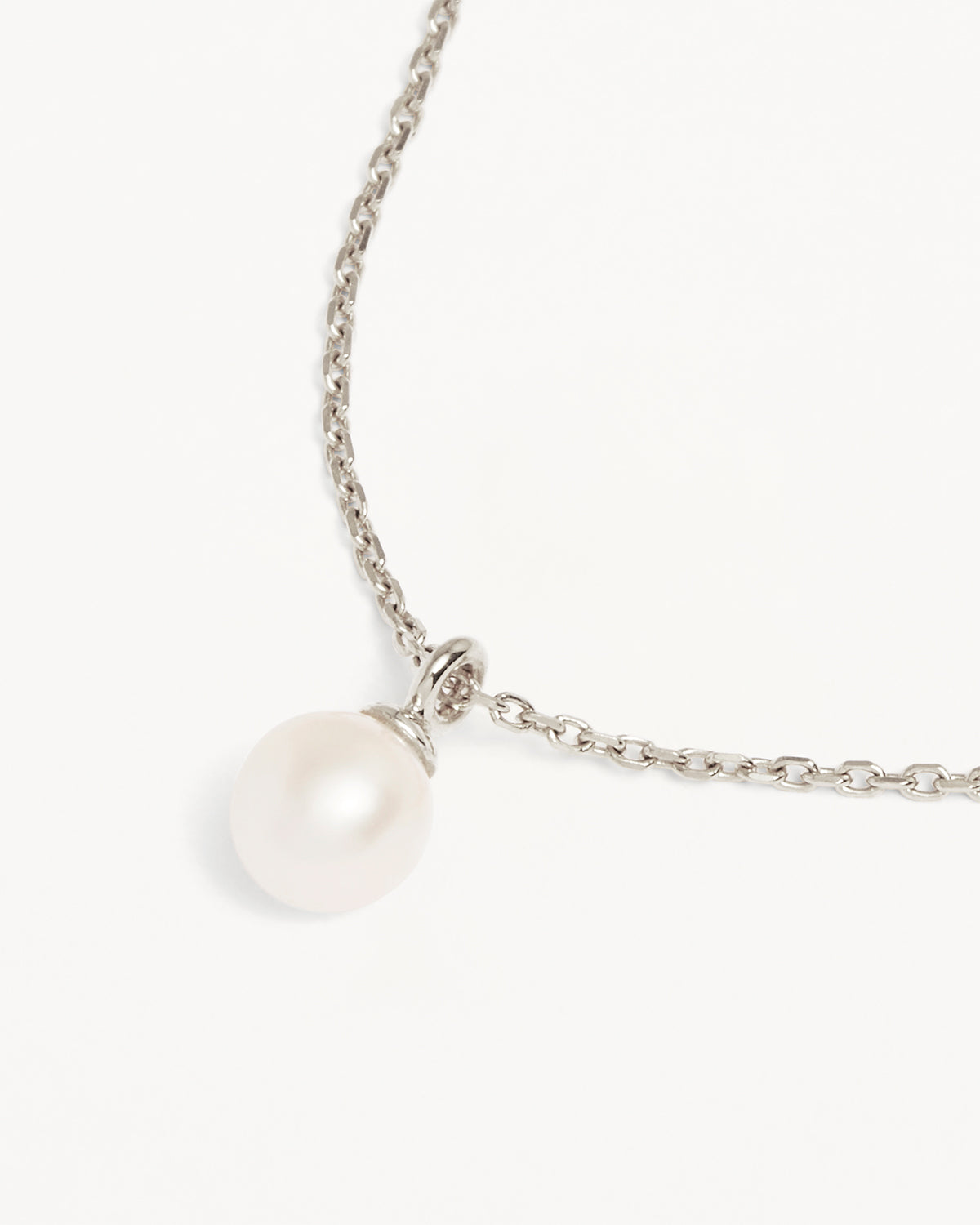 Sterling Silver Floating On Air Pearl Necklace - Image 3