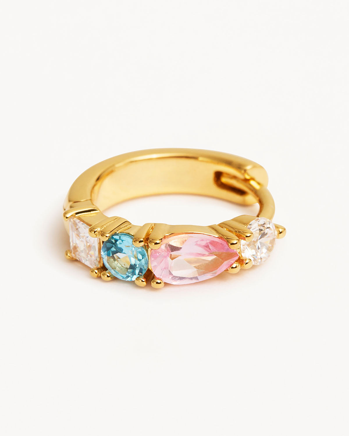 18k Gold Vermeil Cherish Deeply Hoops - Image 3
