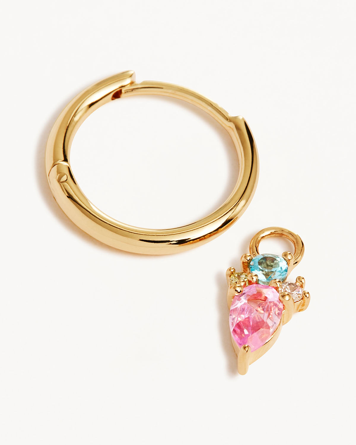 18k Gold Vermeil Cherished Connections Hoops - Image 3