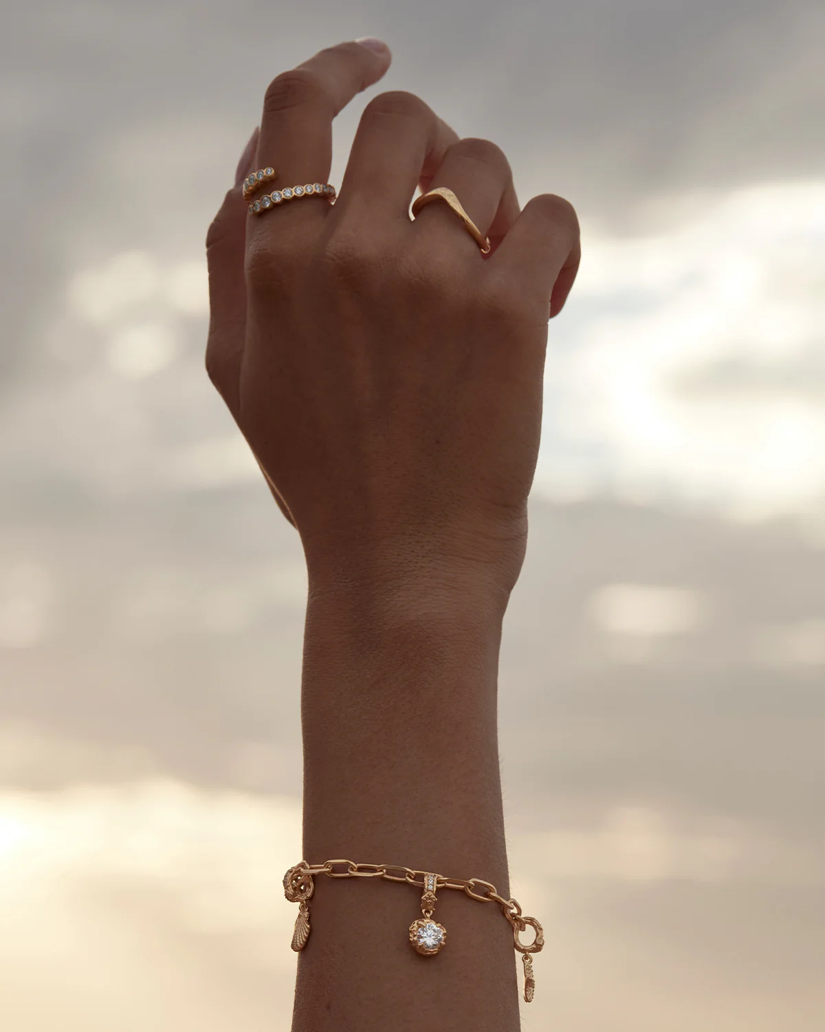 18k Gold Vermeil Endless Tides Ring - Image 5