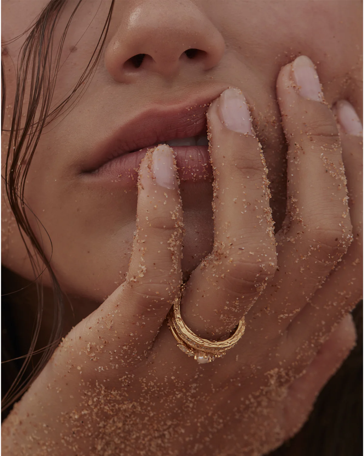 18k Gold Vermeil Sea Foam Ring - Image 8