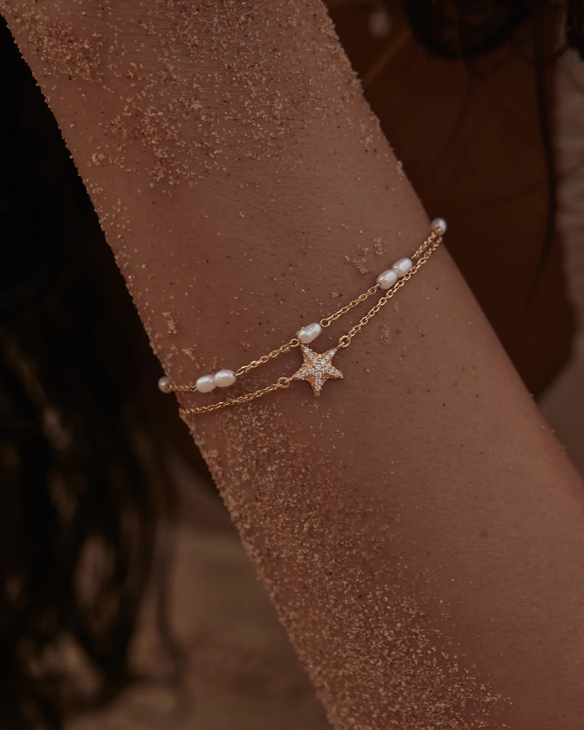 18k Gold Vermeil Serene Dreams Pearl Bracelet - Image 4