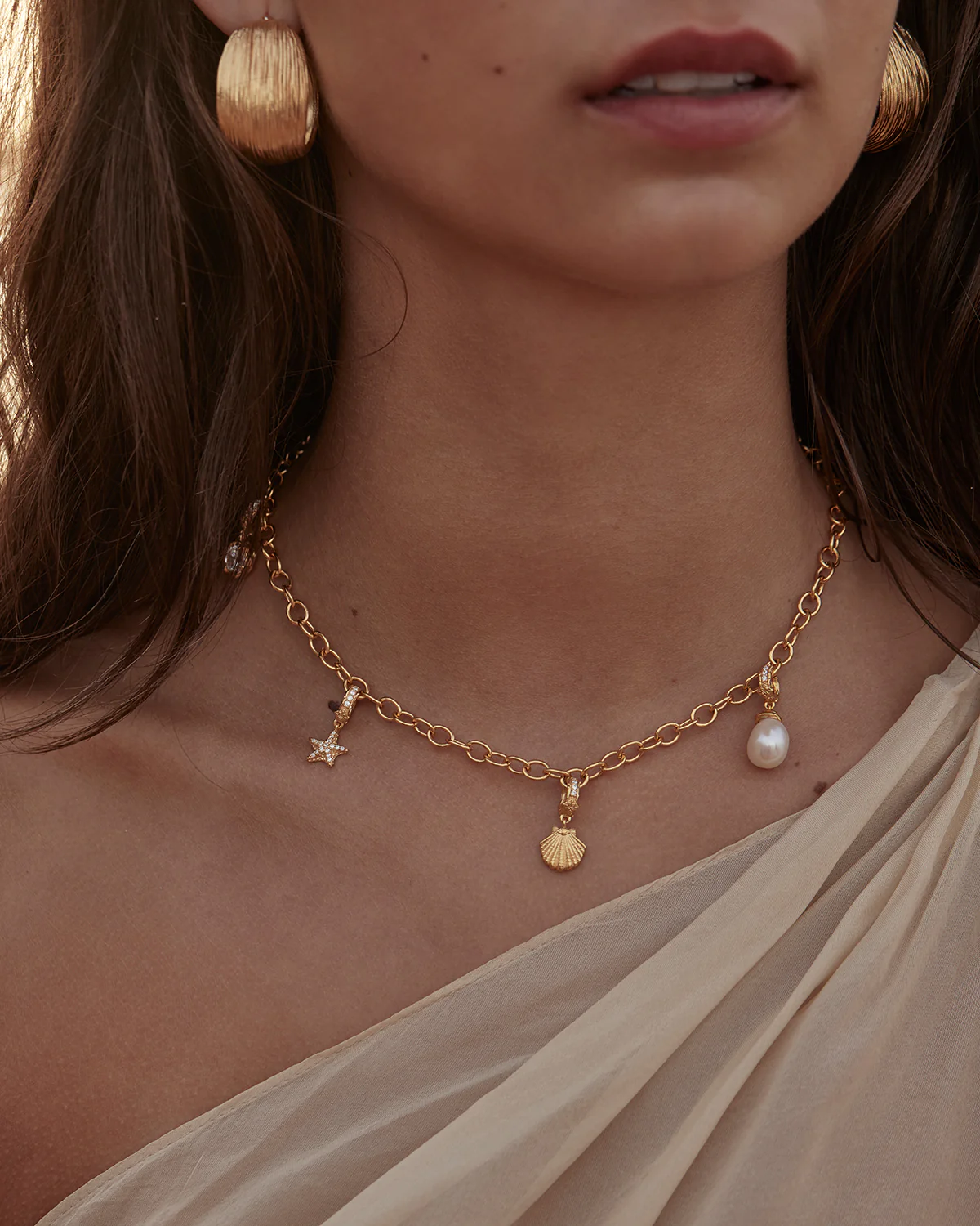 18k Gold Vermeil Whispers of Tranquillity Pearl Pendant - Image 5