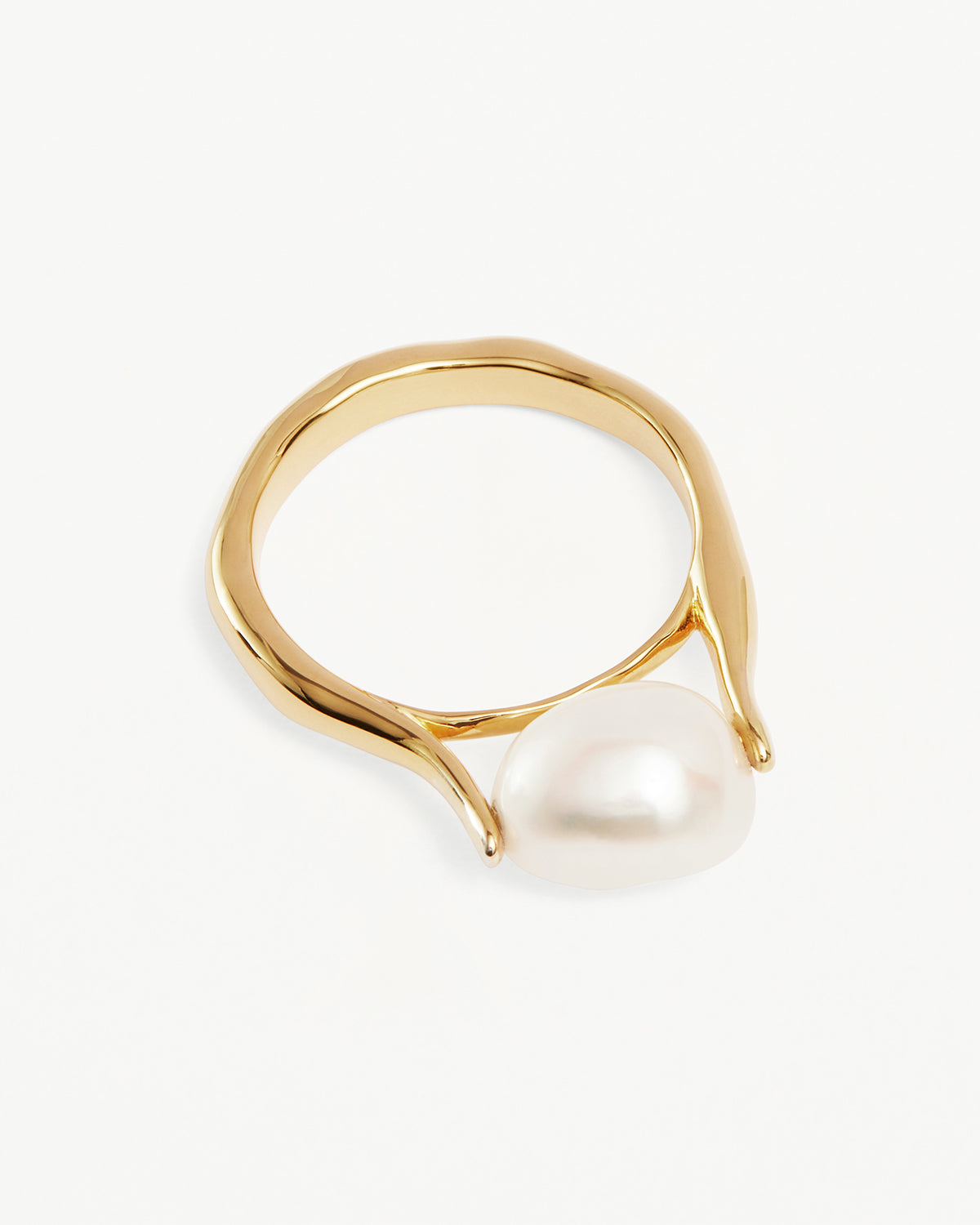 18k Gold Vermeil Harmony Pearl Ring - Image 3