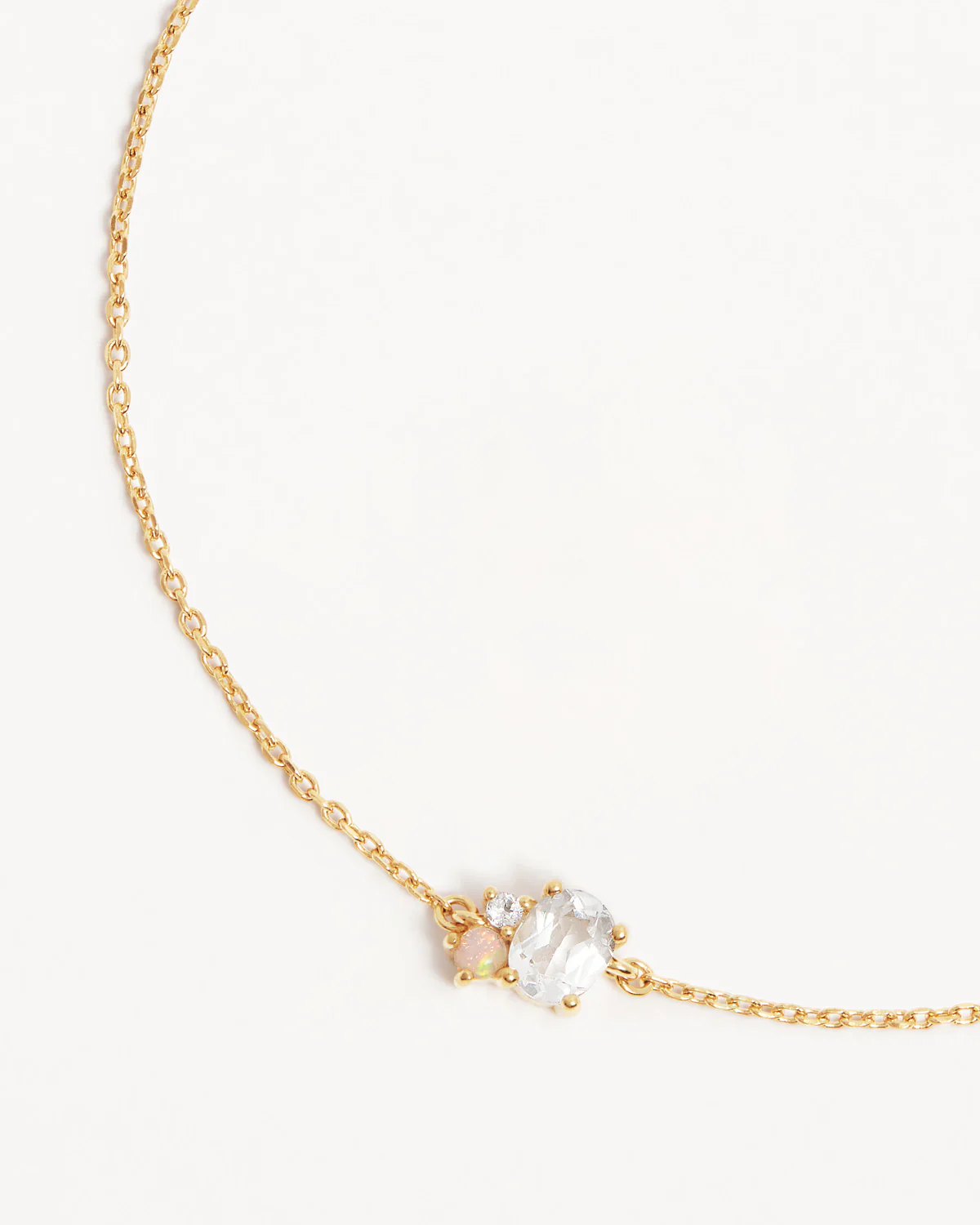 18k Gold Vermeil Kindred Birthstone Bracelet - April - Image 3