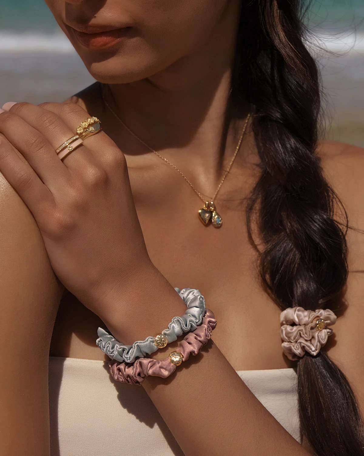 Rise and Bloom Silk Scrunchies - Image 2