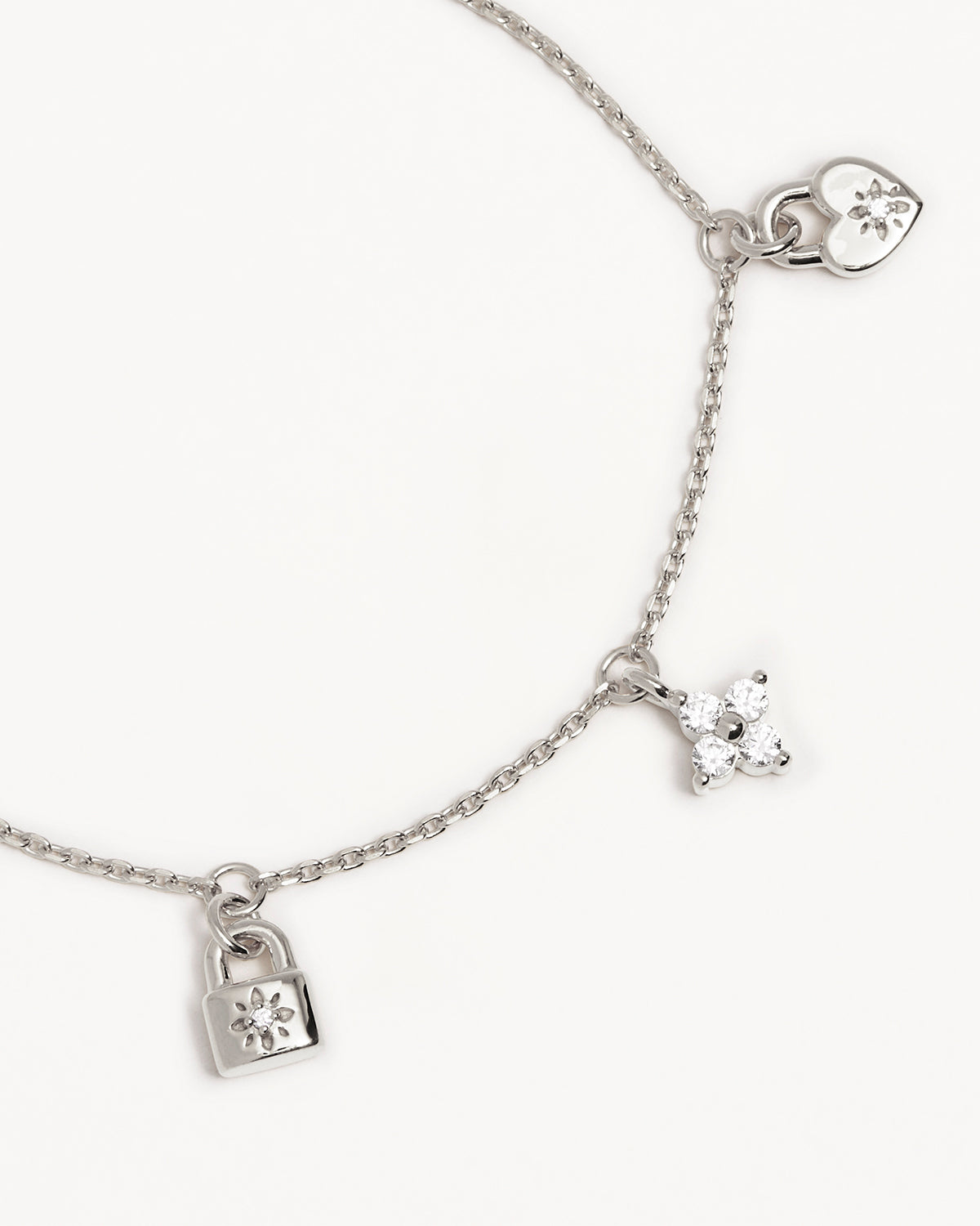 Sterling Silver Love Unlocked Charm Bracelet - Image 3