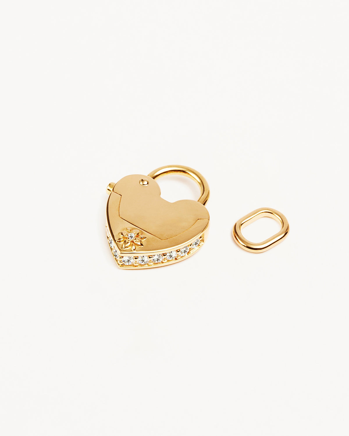 18k Gold Vermeil Love Unlocked Padlock Pendant - Image 5