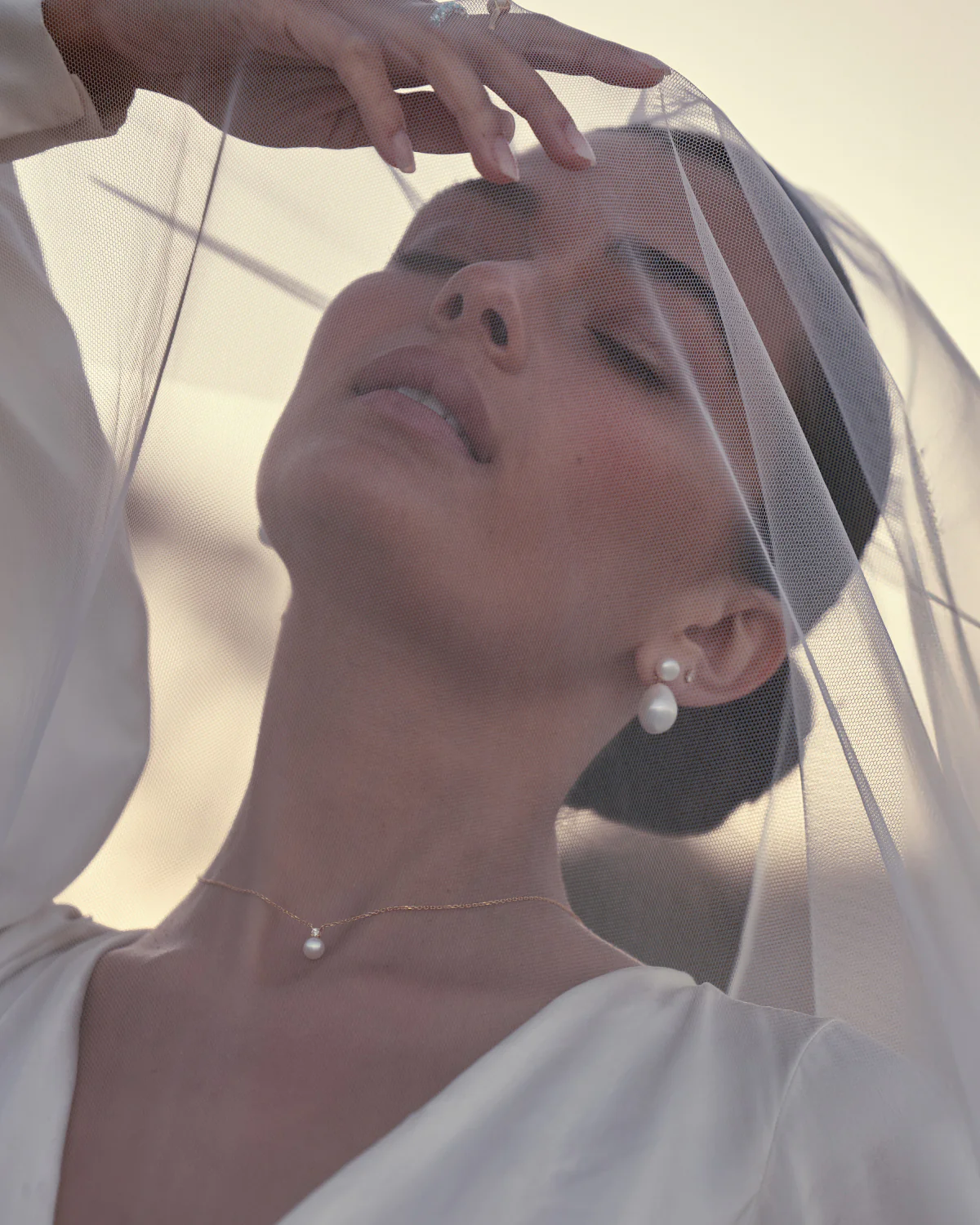 18k Gold Vermeil Moments With You Pearl Necklace - Image 4