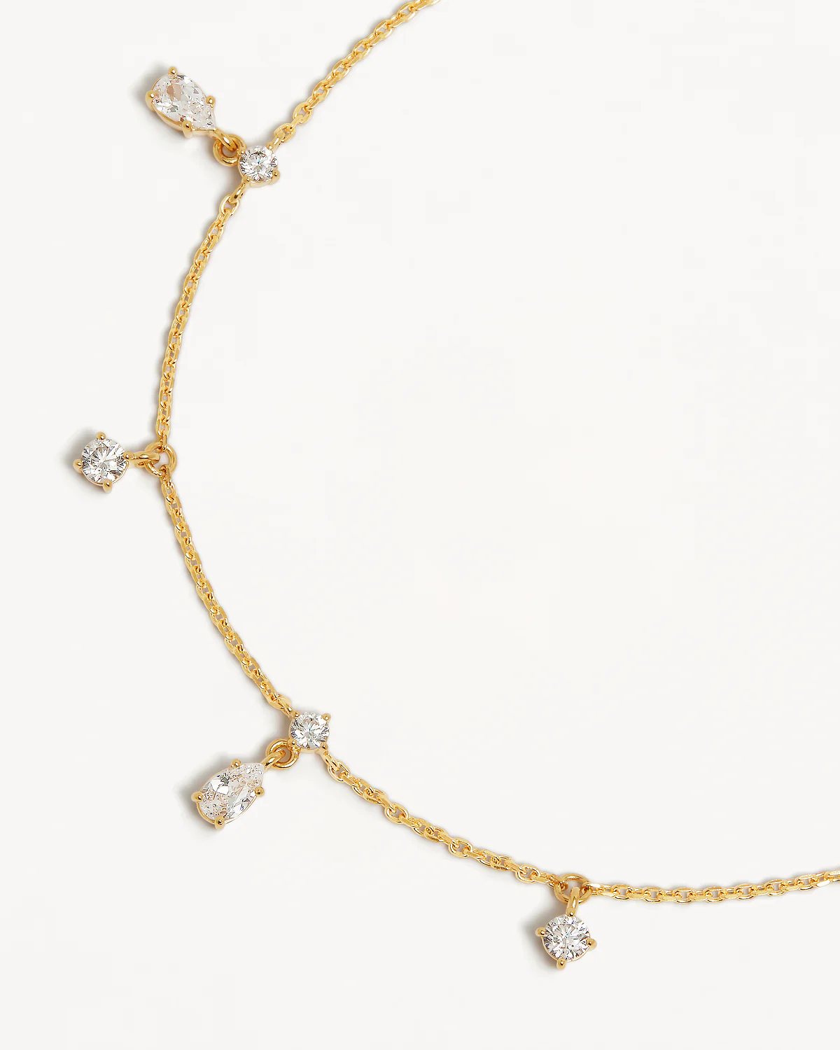 18k Gold Vermeil No Rain, No Flowers Anklet - Image 3