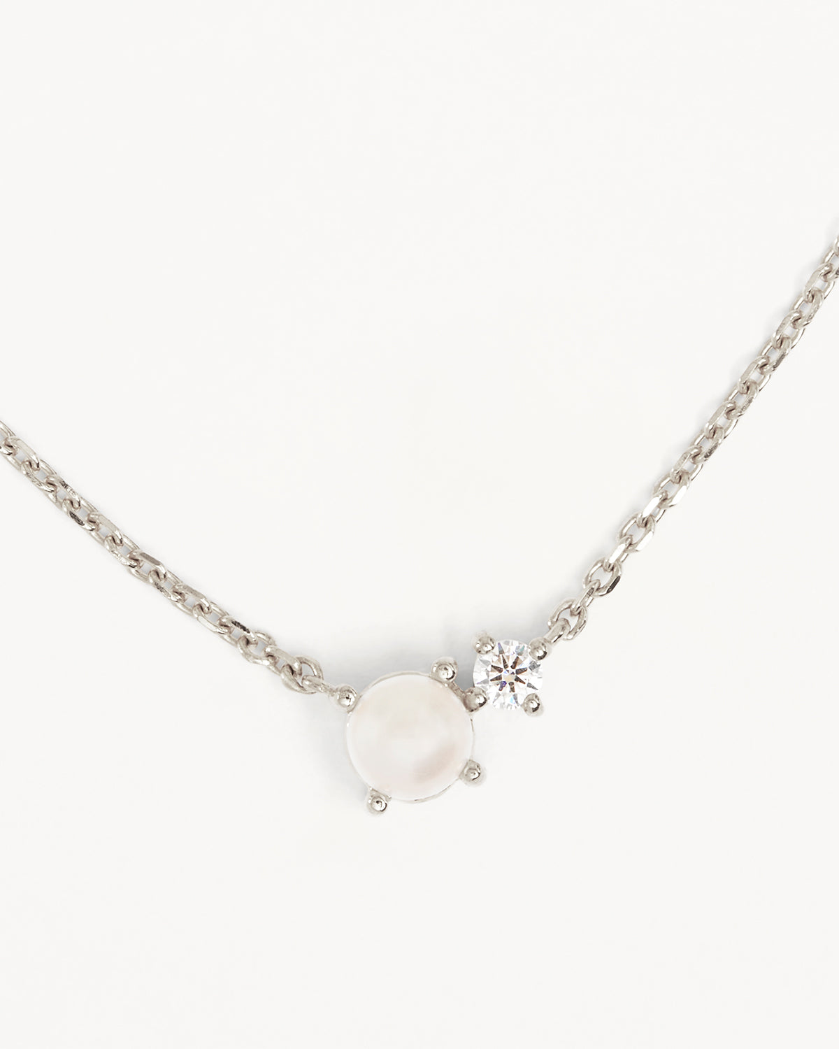 Sterling Silver Serenely Yours Pearl Necklace - Image 3