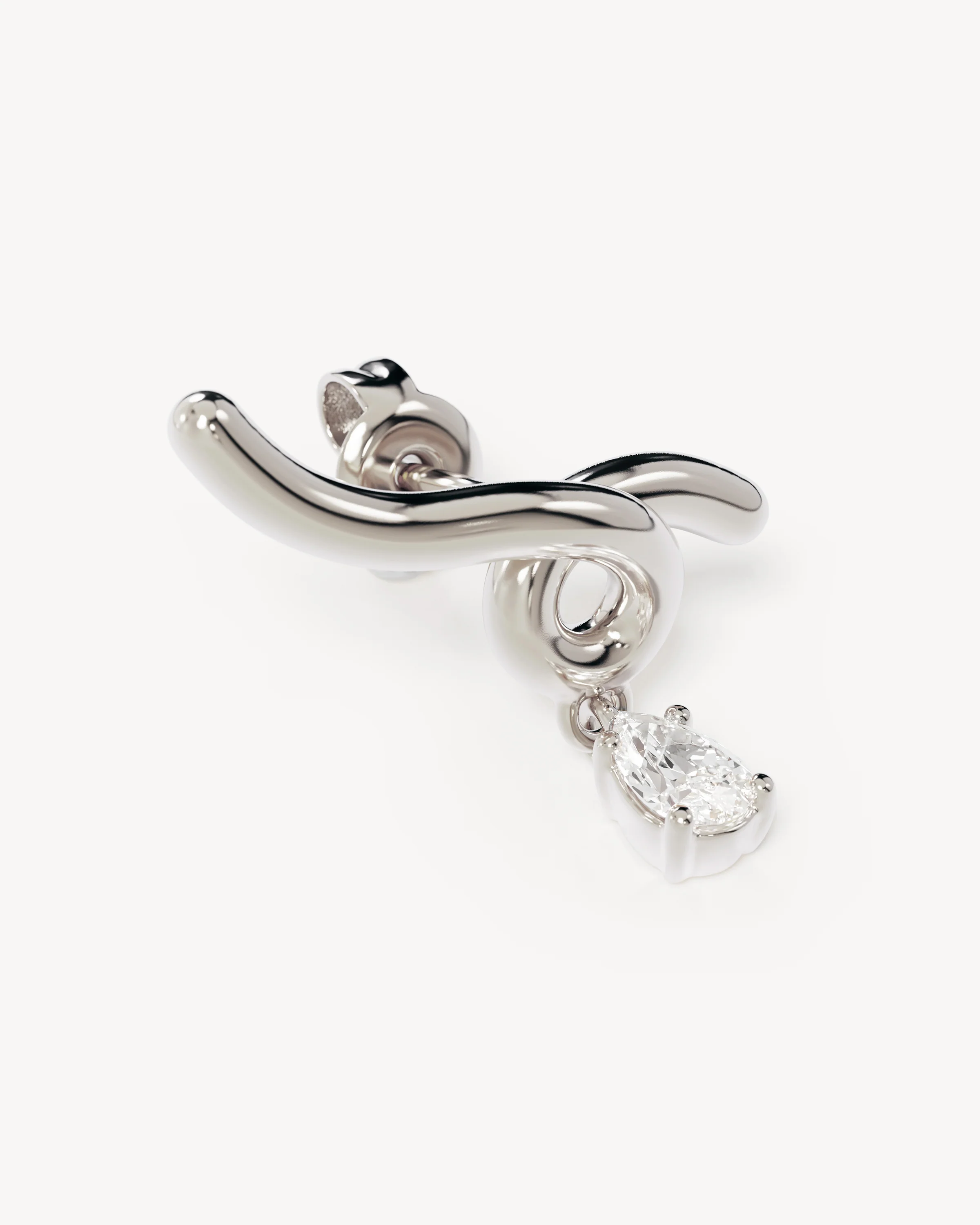 Sterling Silver Entwined With You Earrings - Image 3