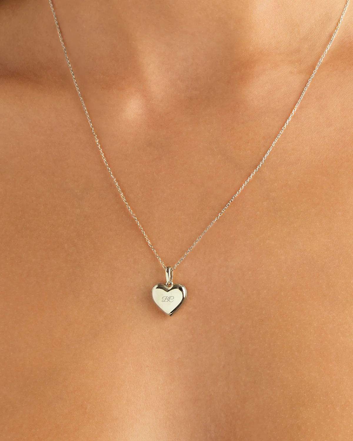 Sterling Silver Heart Lotus Locket Pendant - Image 5