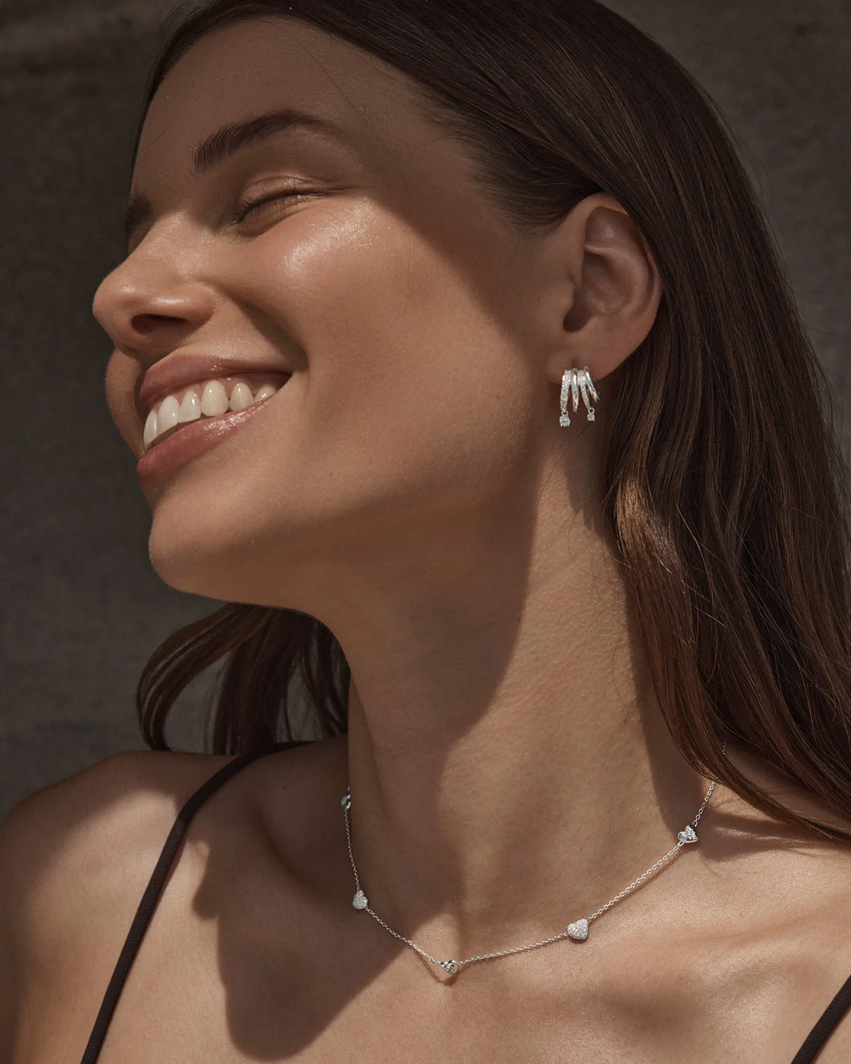 Sterling Silver With Every Breath Illusion Hoops - Image 2