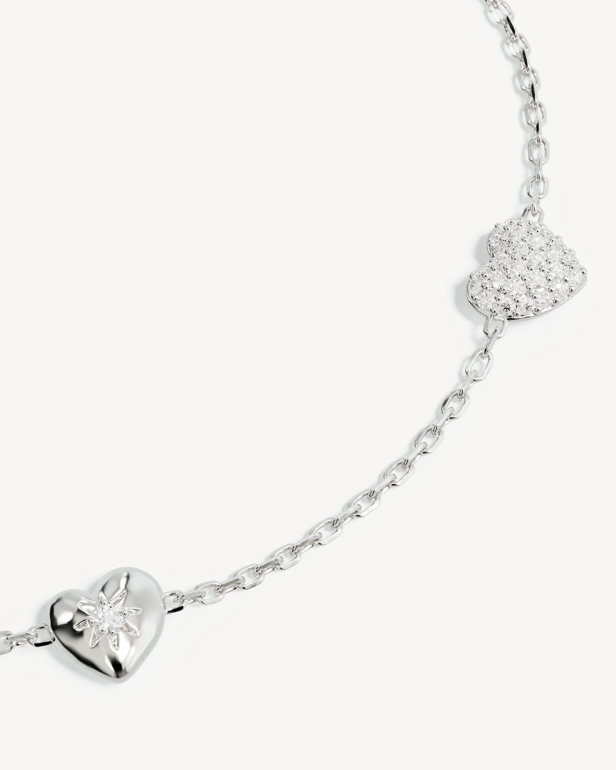 Sterling Silver You Have My Heart Charm Choker - Image 3