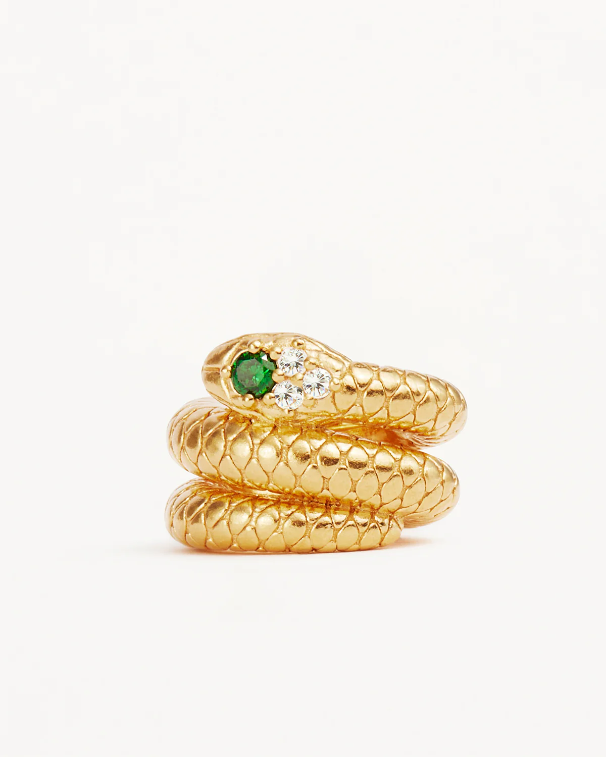 18k Gold Vermeil Snake Petal Charm - Image 3