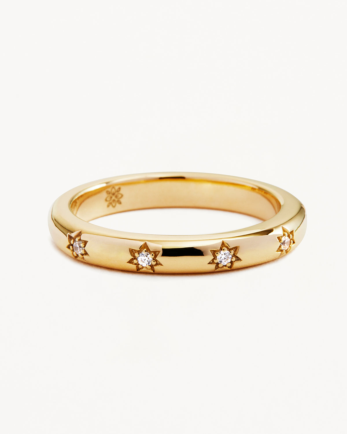 9k Solid Gold Stargazer Lab-Grown Diamond Ring - Image 3