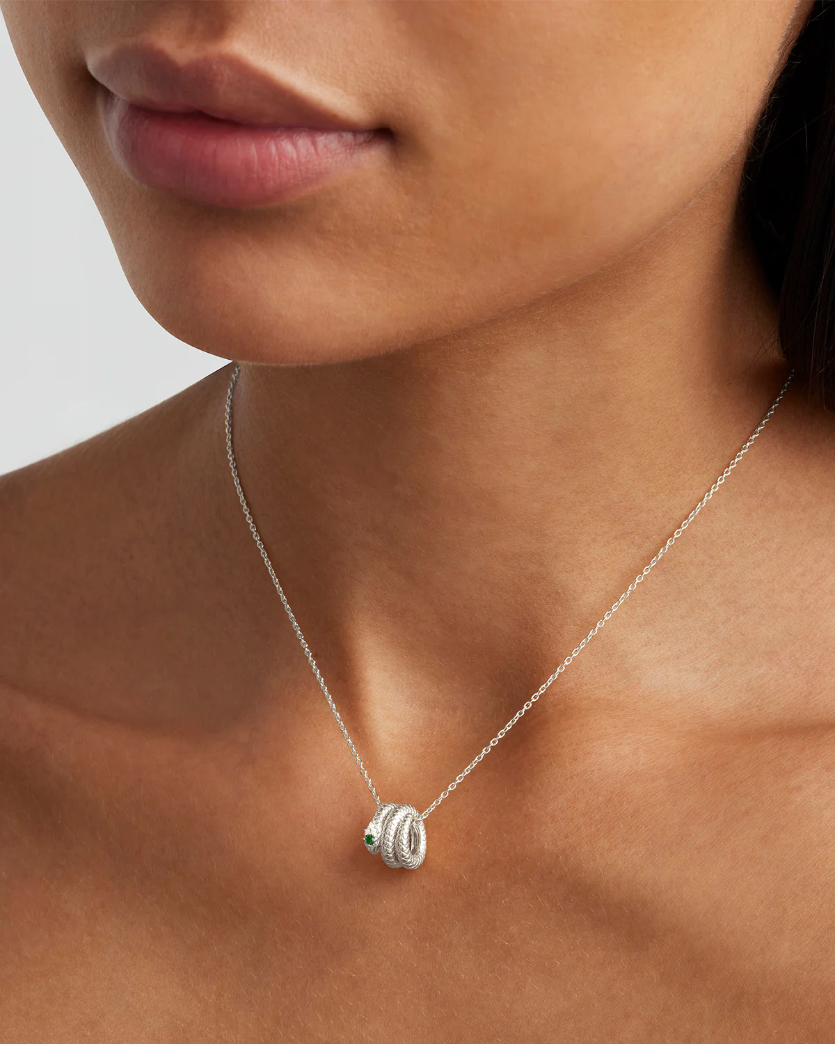 Sterling Silver Snake Petal Charm - Image 2