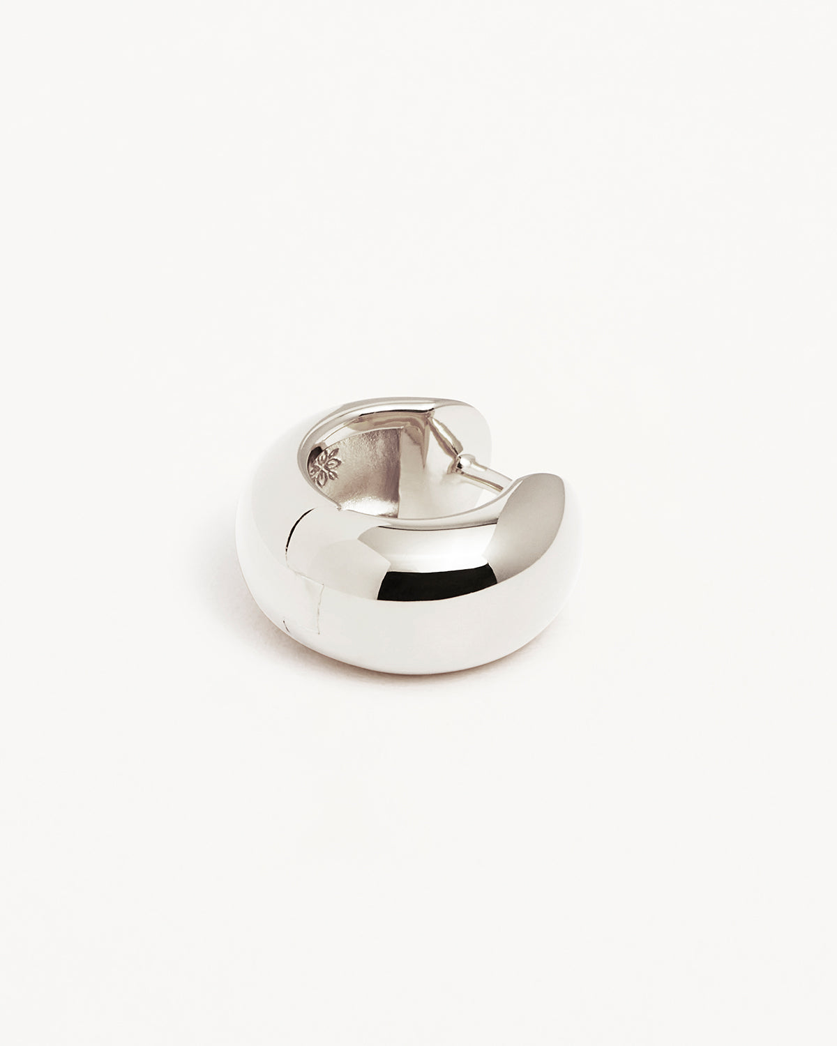 Sterling Silver Bold Huggie Hoops - Image 3