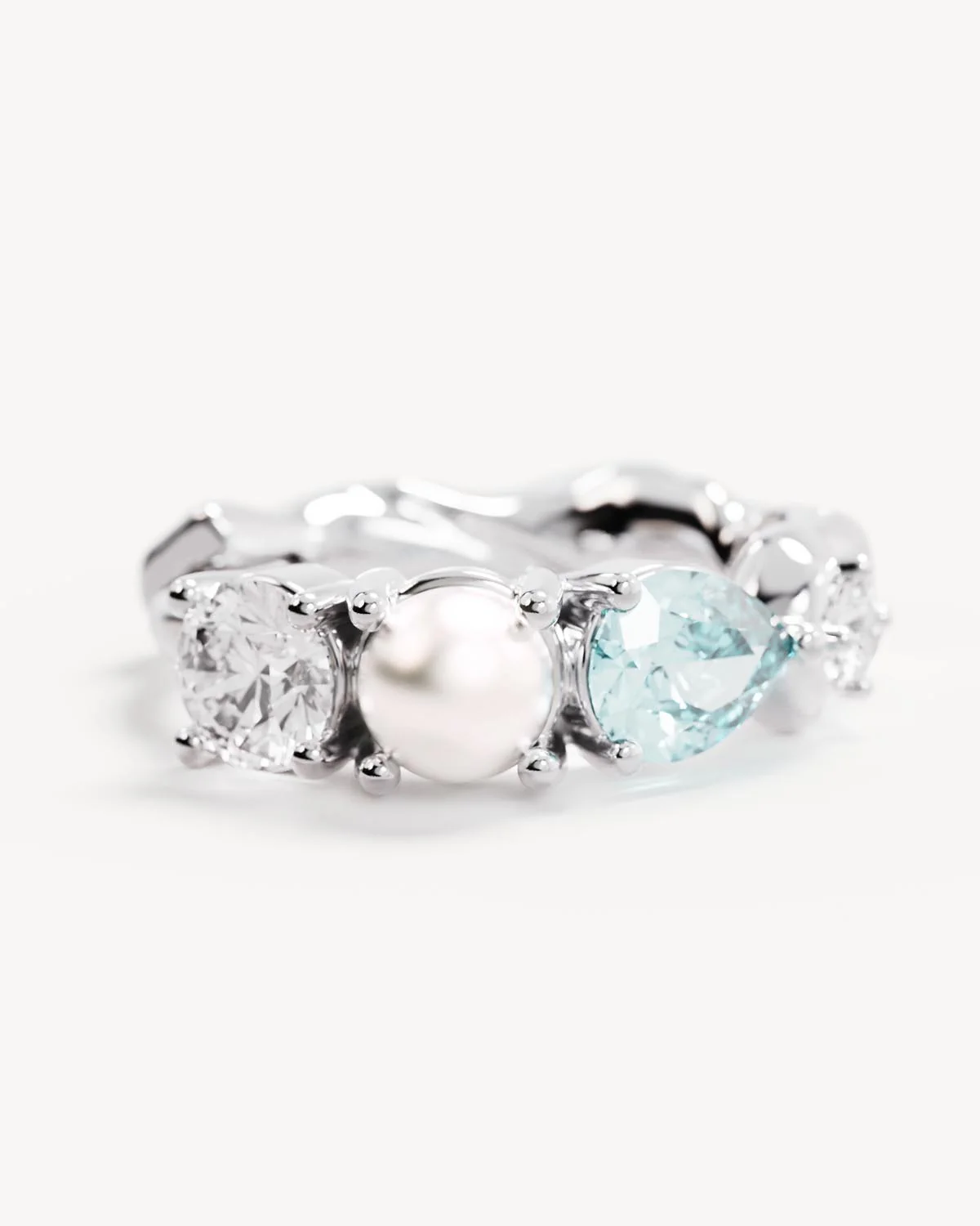 Sterling Silver Breath in Stillness Hoops - Image 3