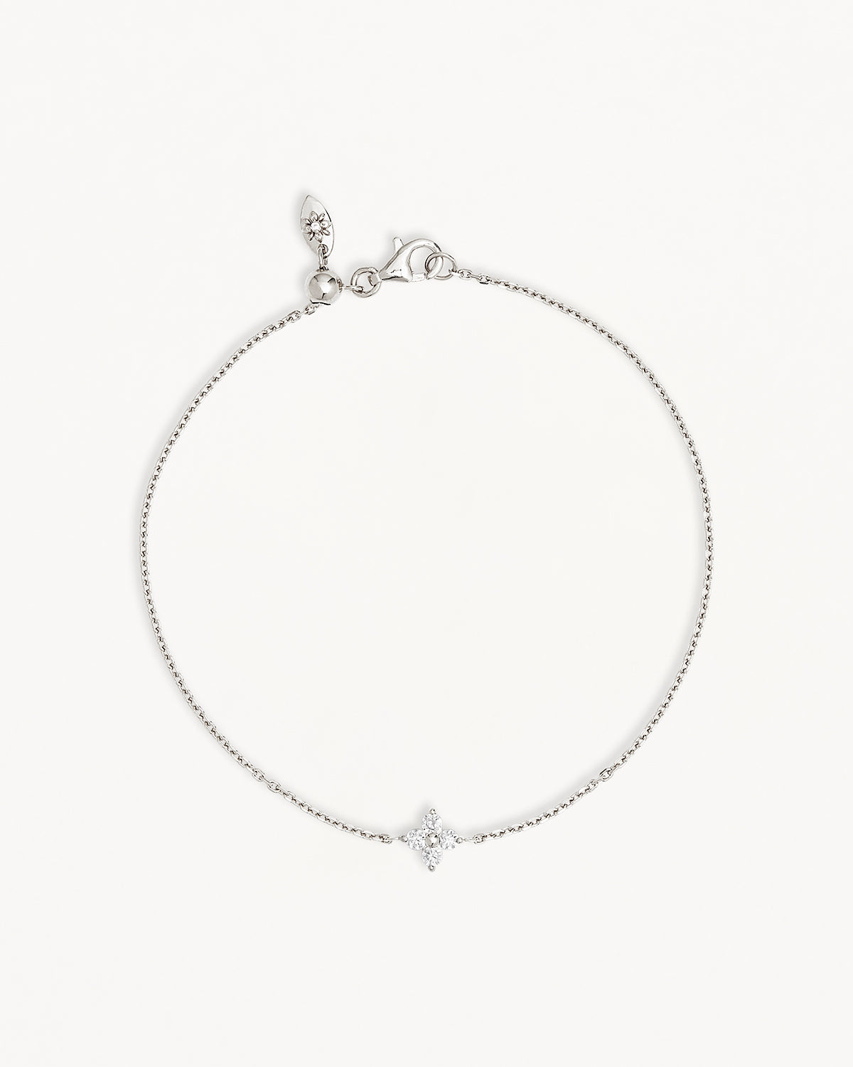 Sterling Silver Crystal Bloom Bracelet