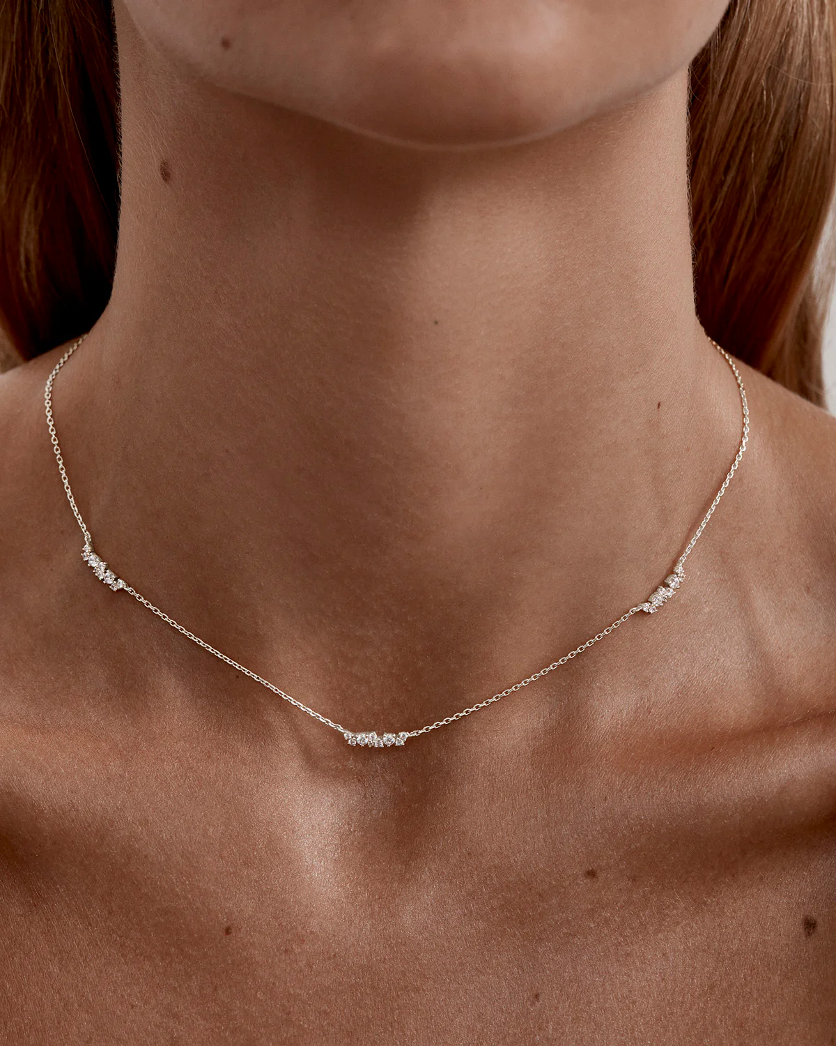Sterling Silver Crystal Dust Choker - Image 2