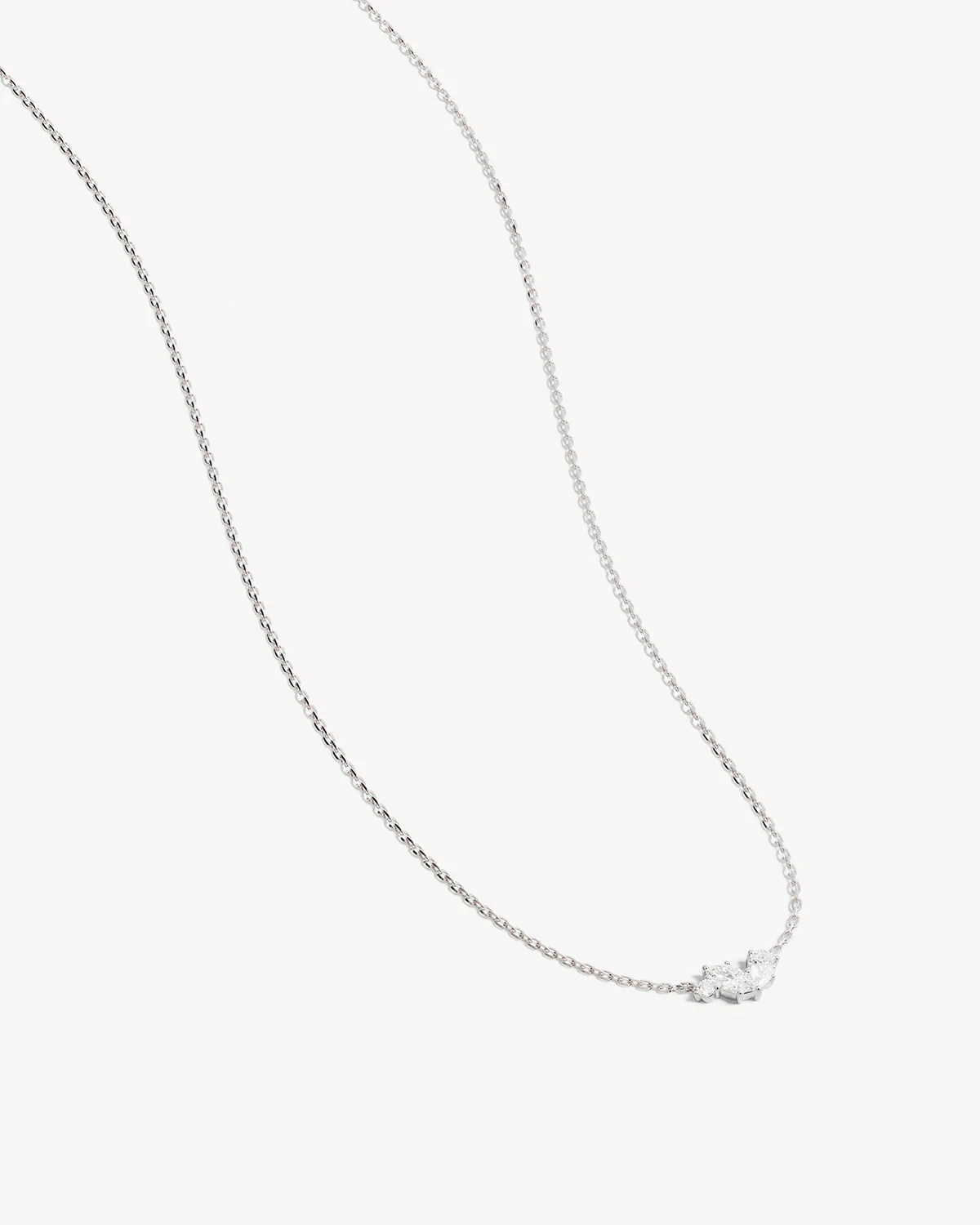 Sterling Silver Crystal Wings Neckace