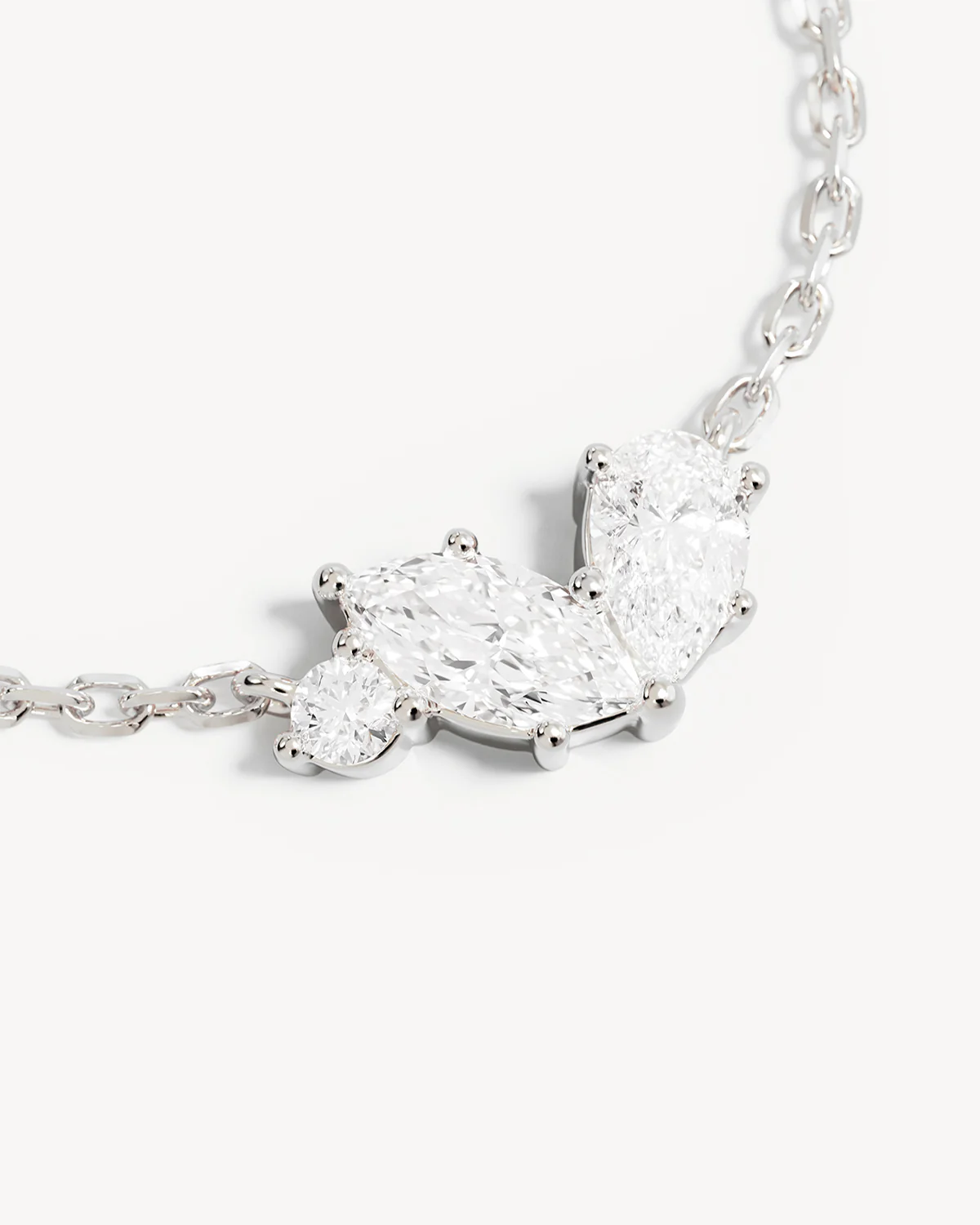Sterling Silver Crystal Wings Neckace - Image 3