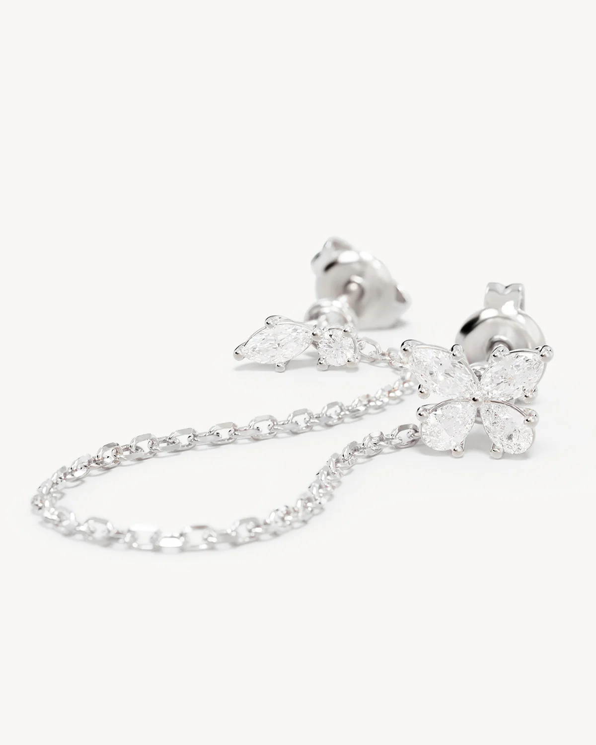 Sterling Silver Dancing in the Wind Chain Earrings - Image 3