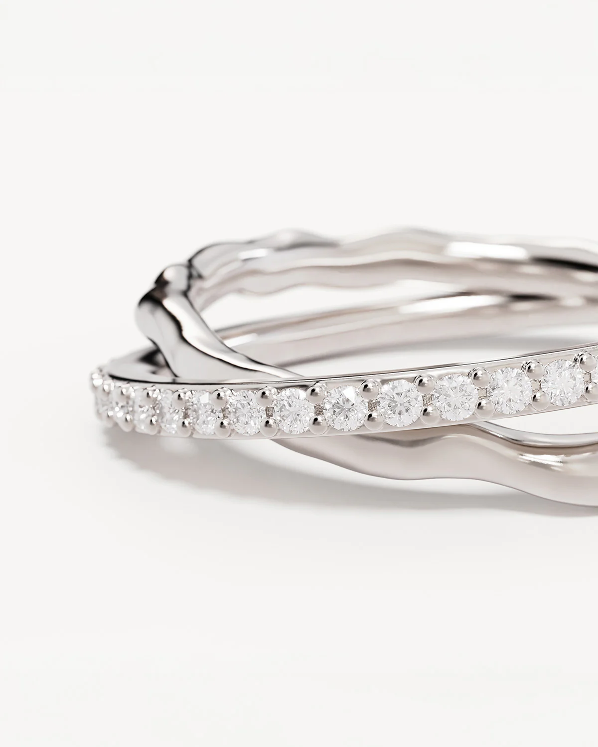 Sterling Silver Entwined Hearts Ring - Image 3