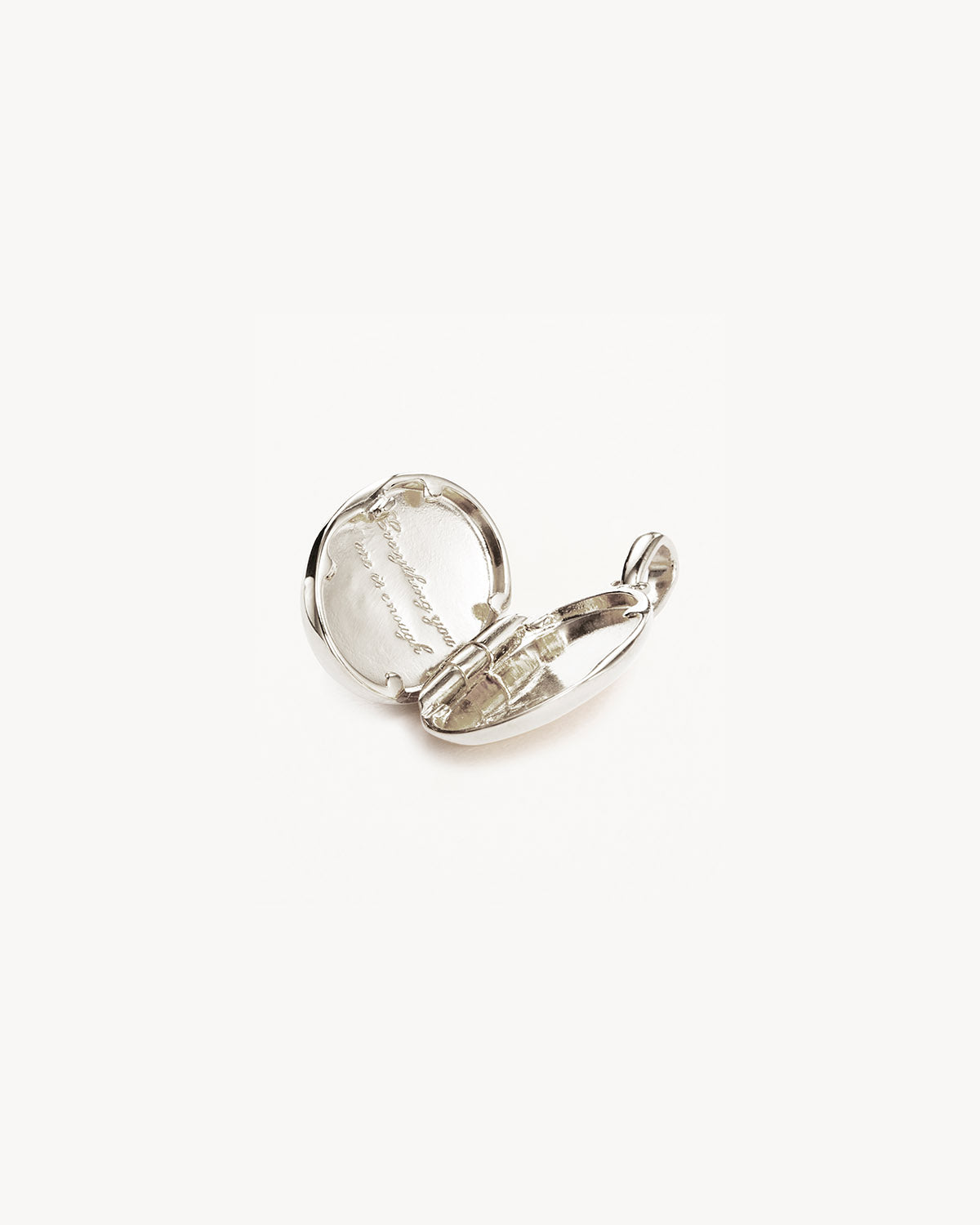 Sterling Silver Everything You Are Is Enough Locket Pendant - Image 3